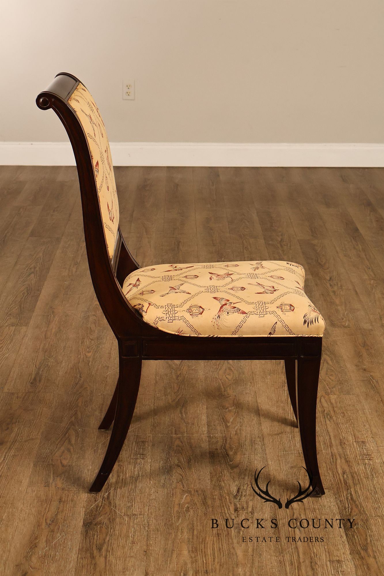 Empire Style Set of Ten Mahogany Dining Chairs