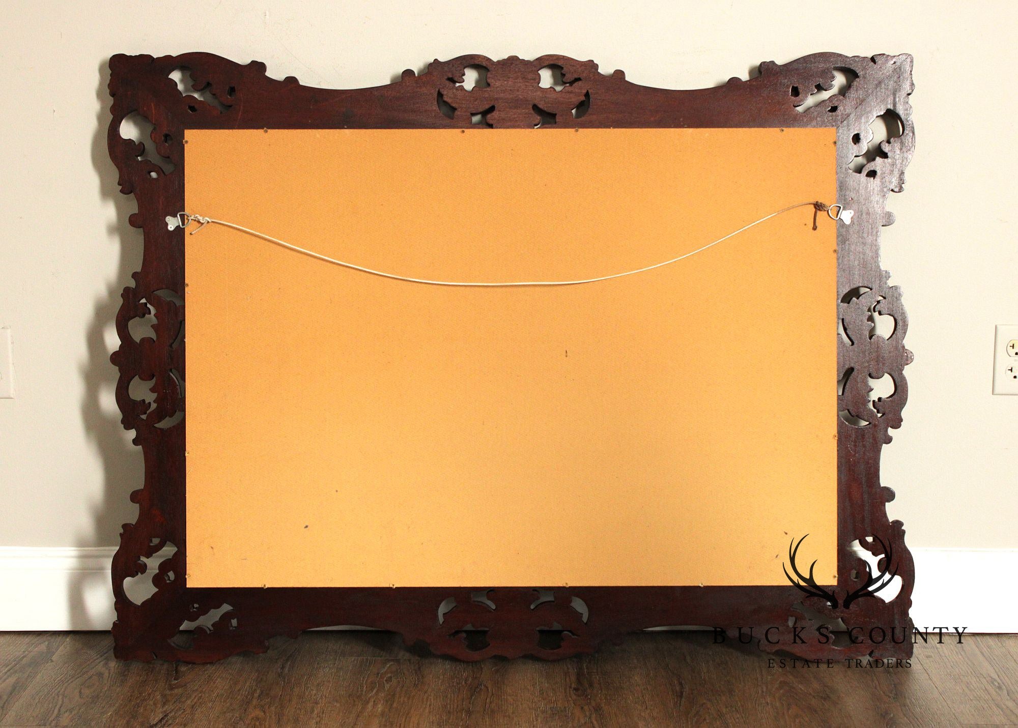 Victorian Style Carved Mahogany Wall Mirror