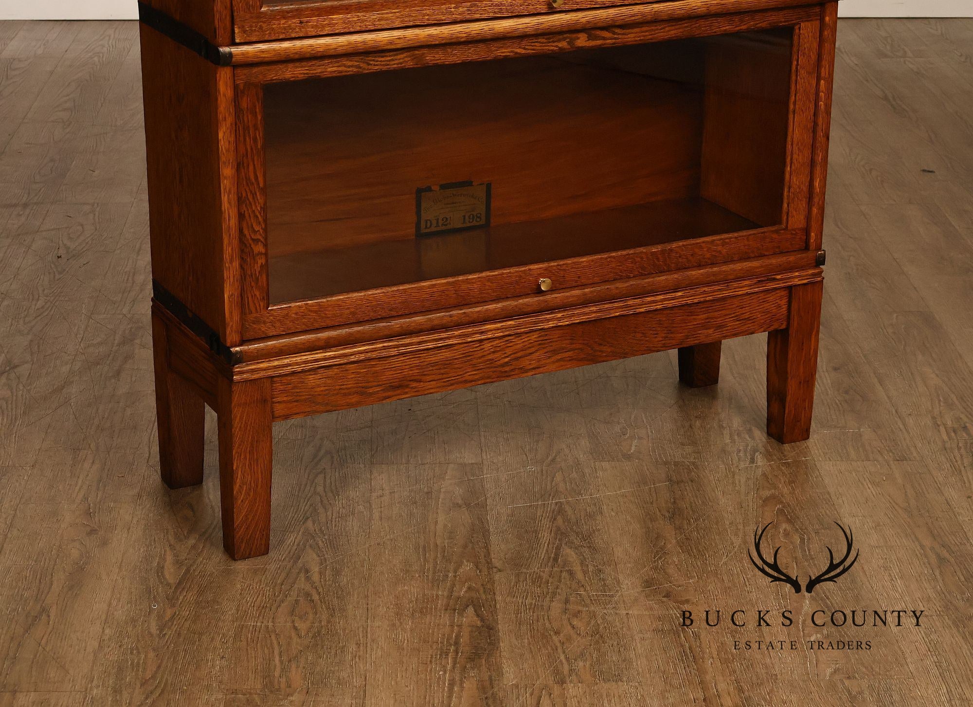 Antique Globe Wernicke Oak Four Stack Barrister Bookcase