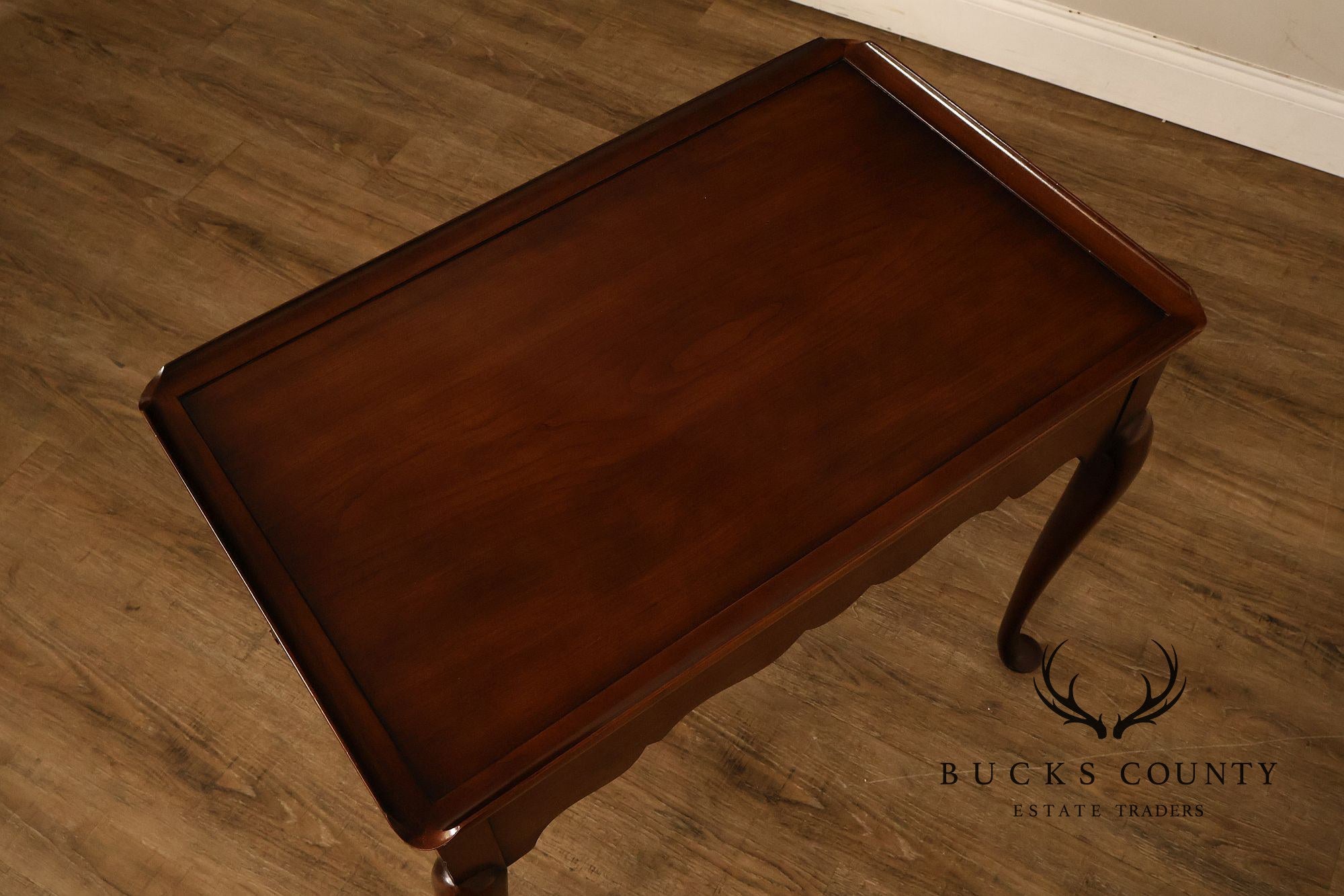 Statton Queen Anne Style Cherry Tea Table