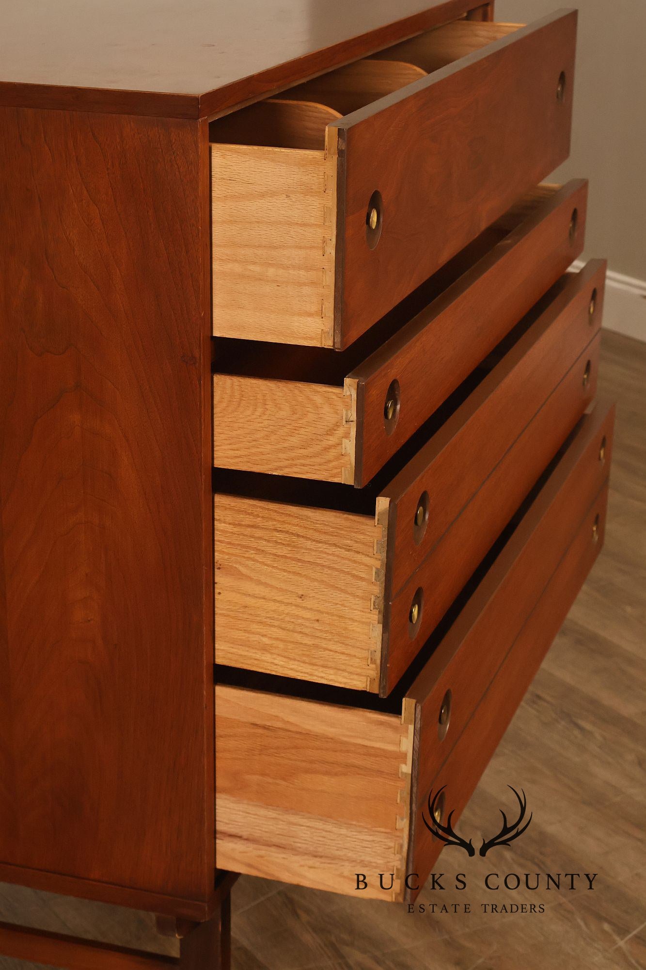 Mid Century Modern Walnut Chest of Drawers
