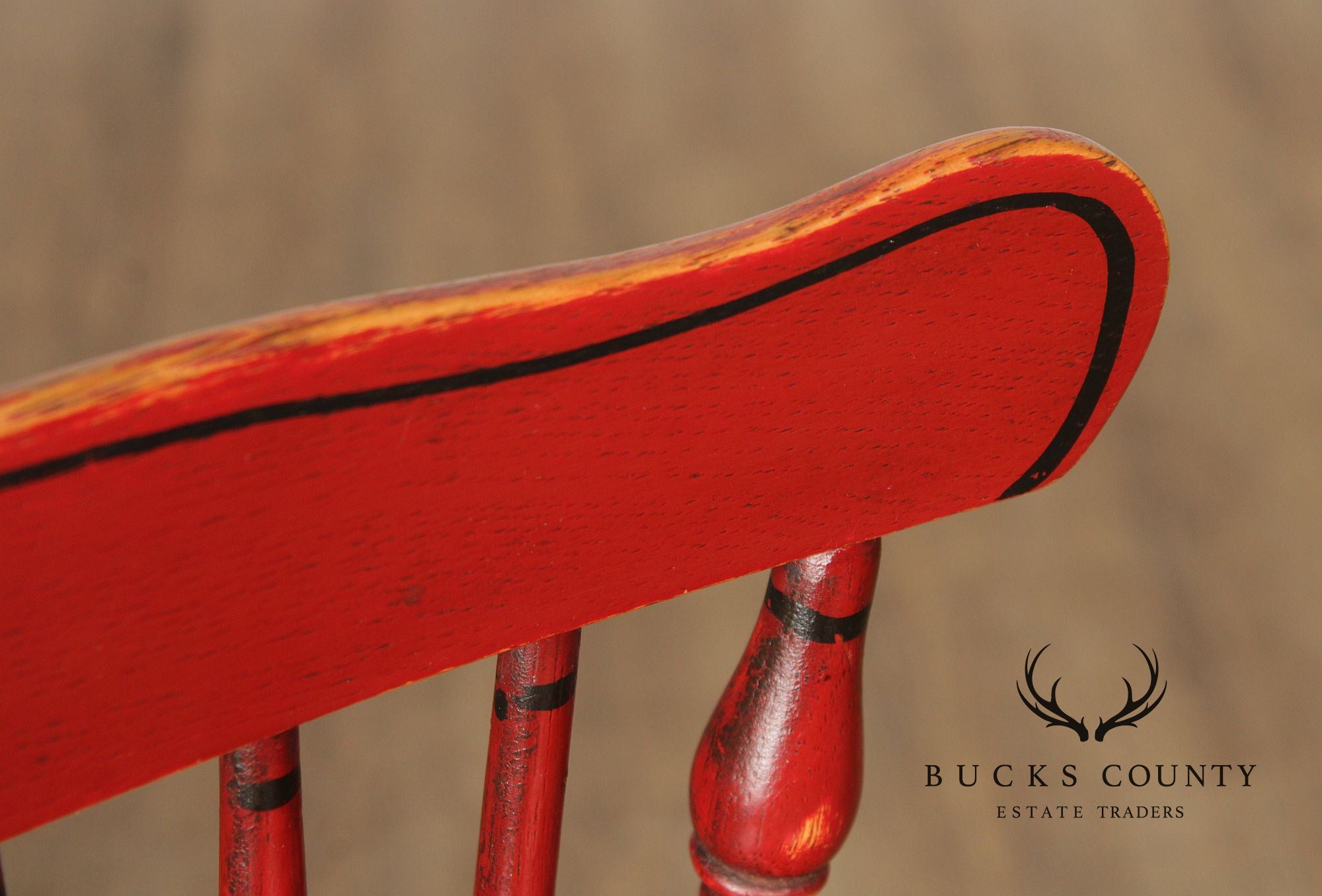 Farmhouse Style Painted Windsor Counter Stool