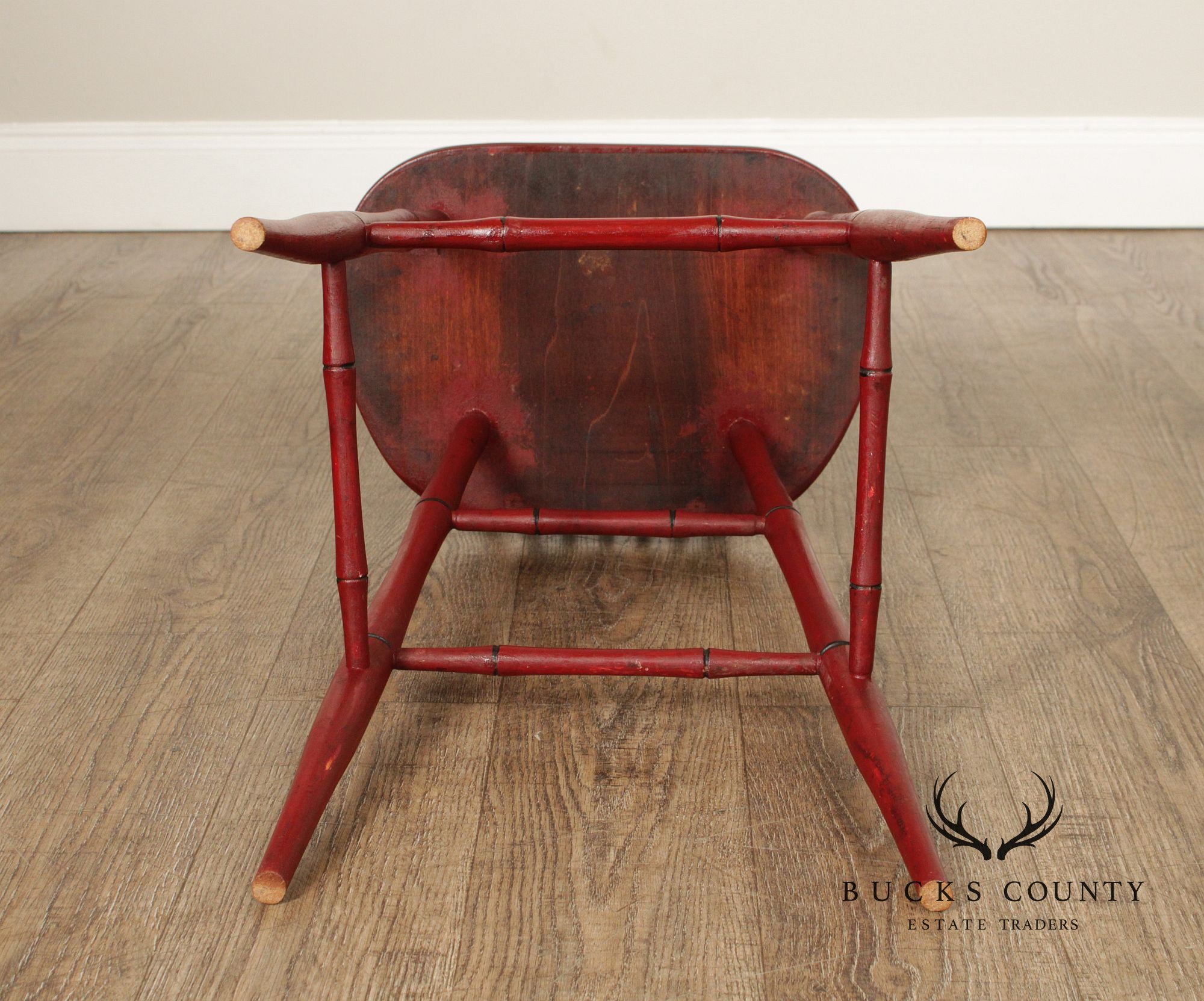 Farmhouse Style Painted Windsor Counter Stool