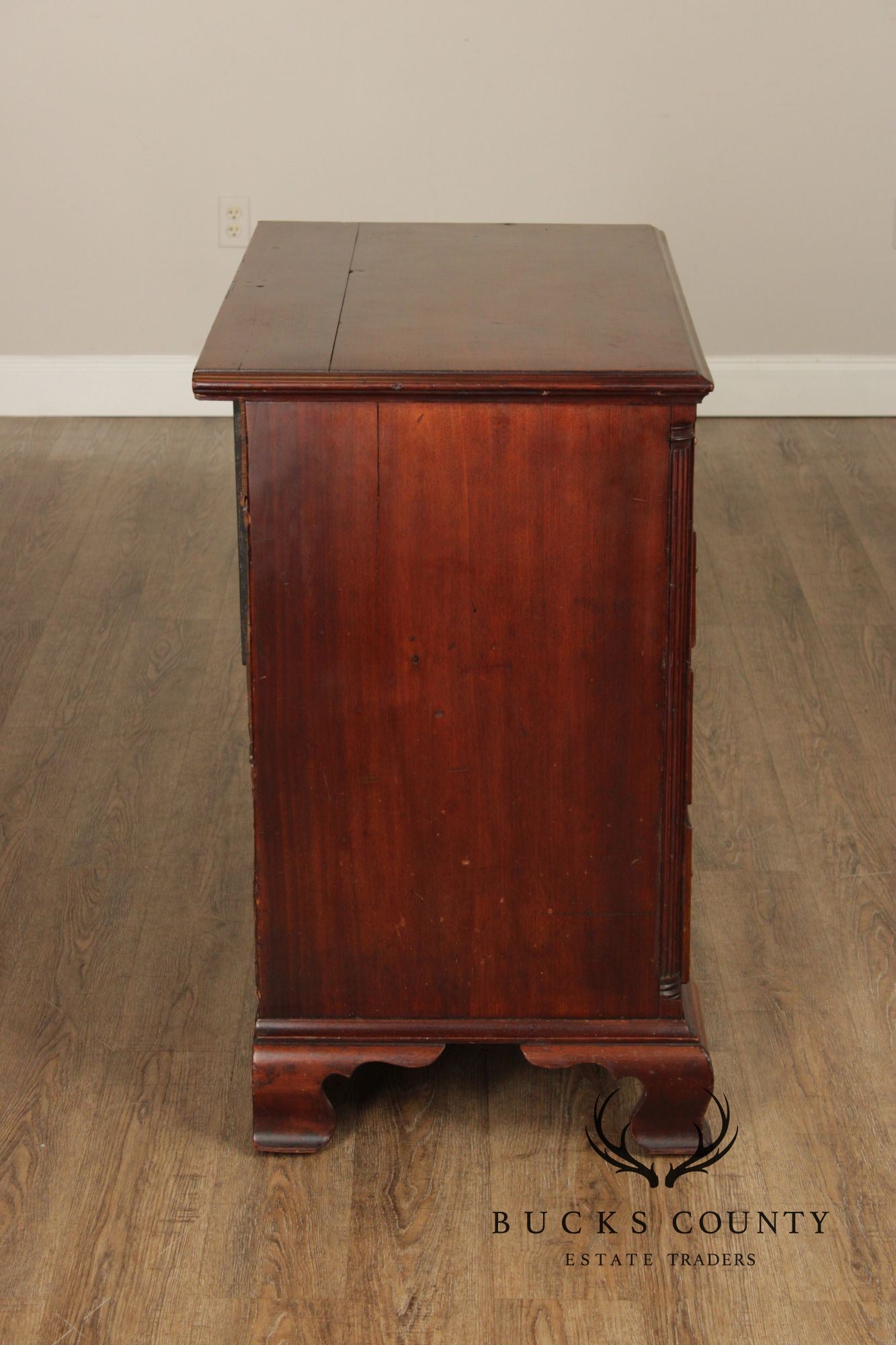 Antique American Chippendale Style Mahogany Chest Of Drawers