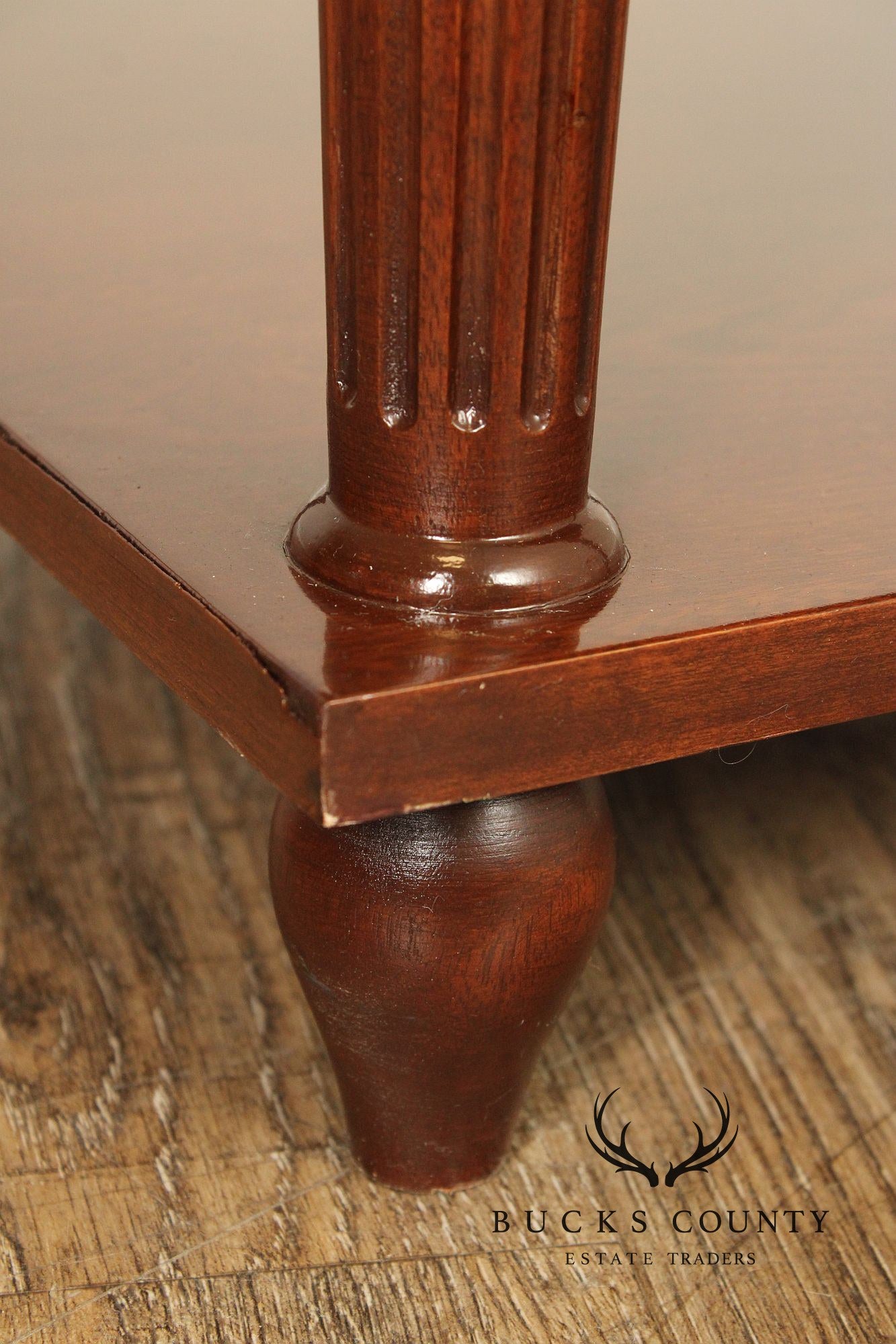 Traditional Style Two Drawer Mahogany Nightstand