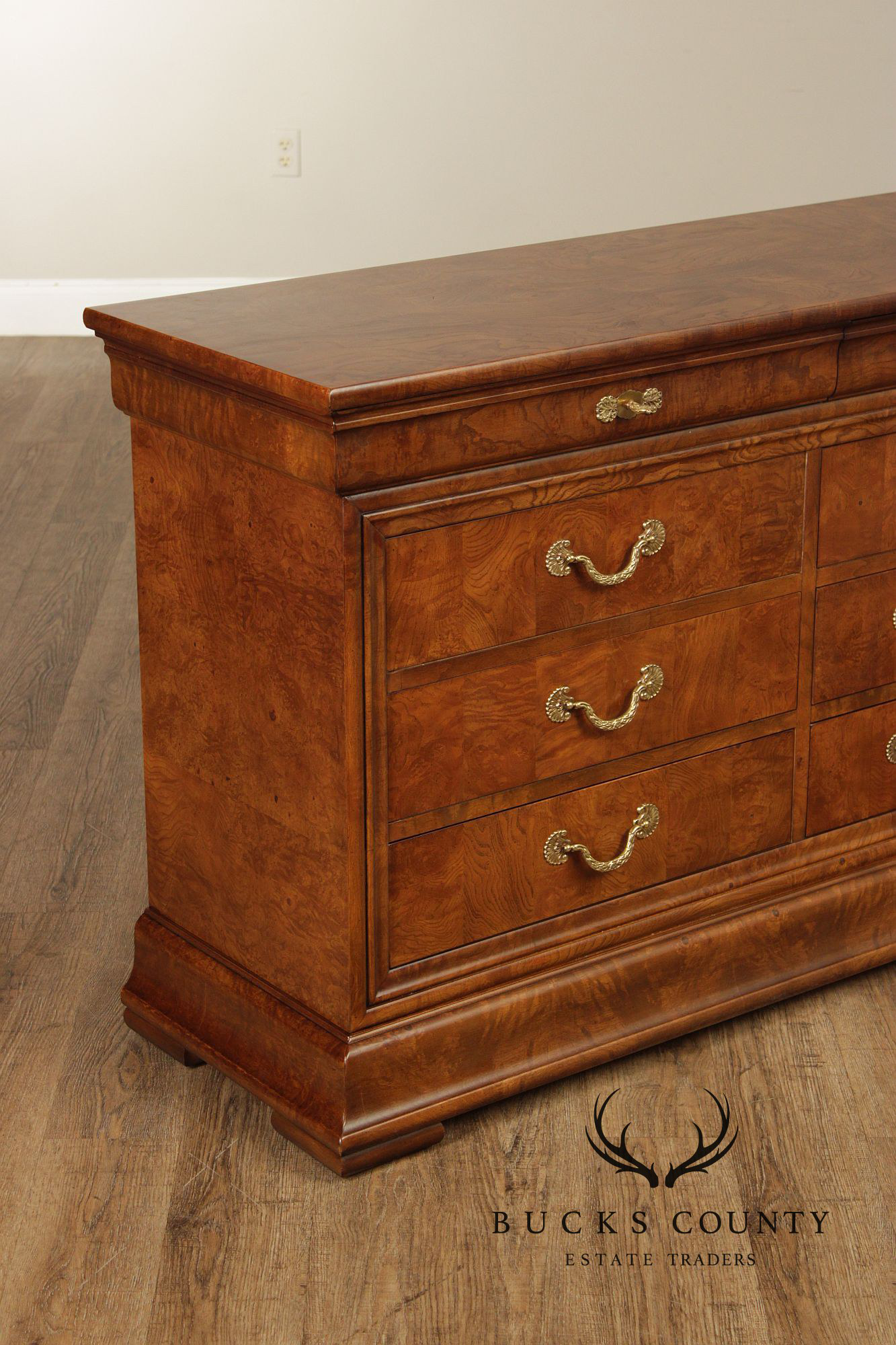 Henredon 'Charles X' Burlwood Long Dresser