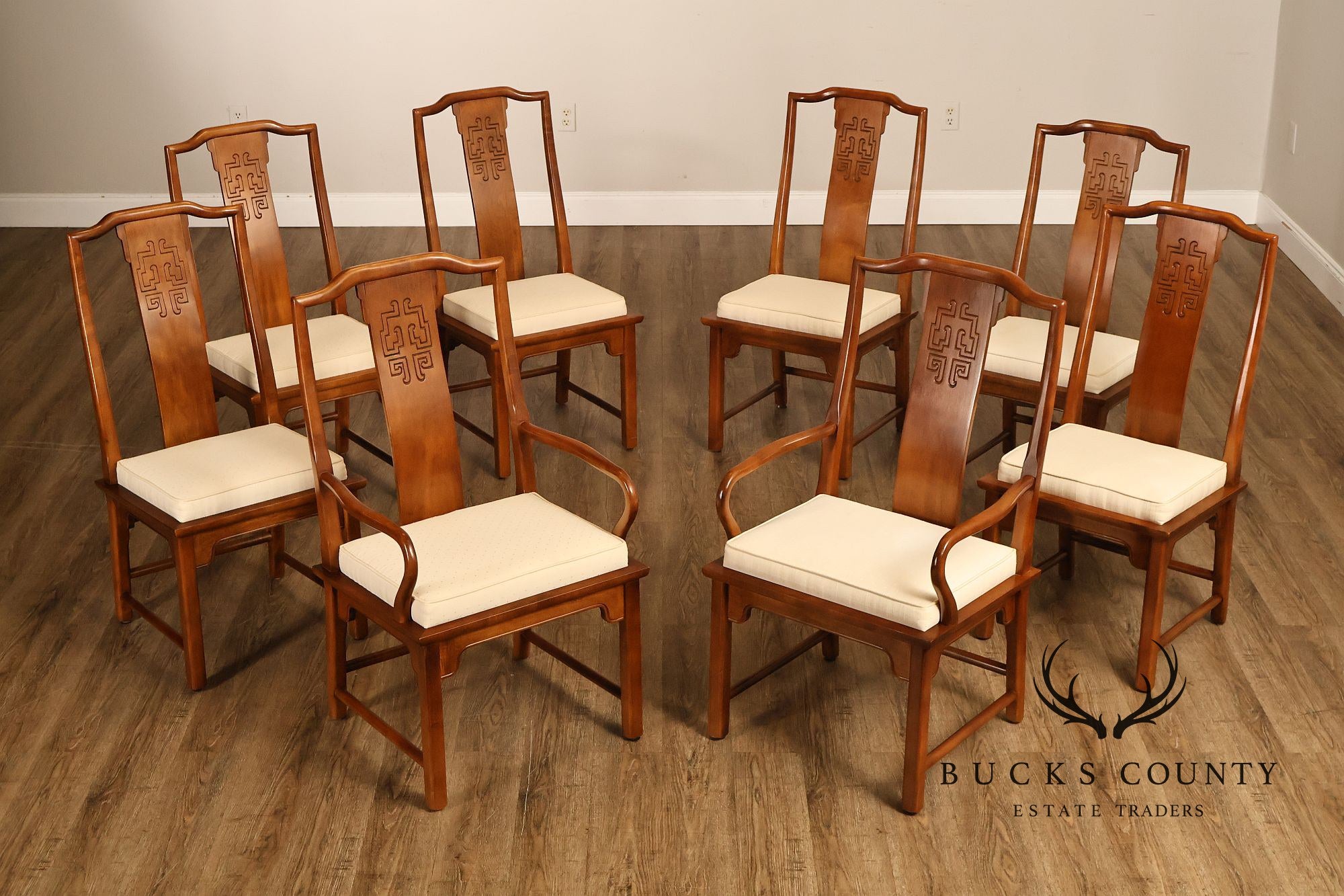 Century Furniture Chin Hua Set Of Eight Dining Chairs