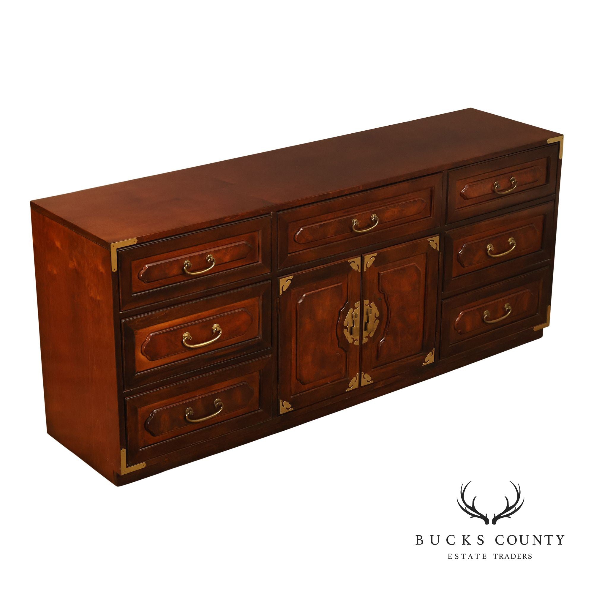 Bernhardt Vintage Campaign Style Door Chest