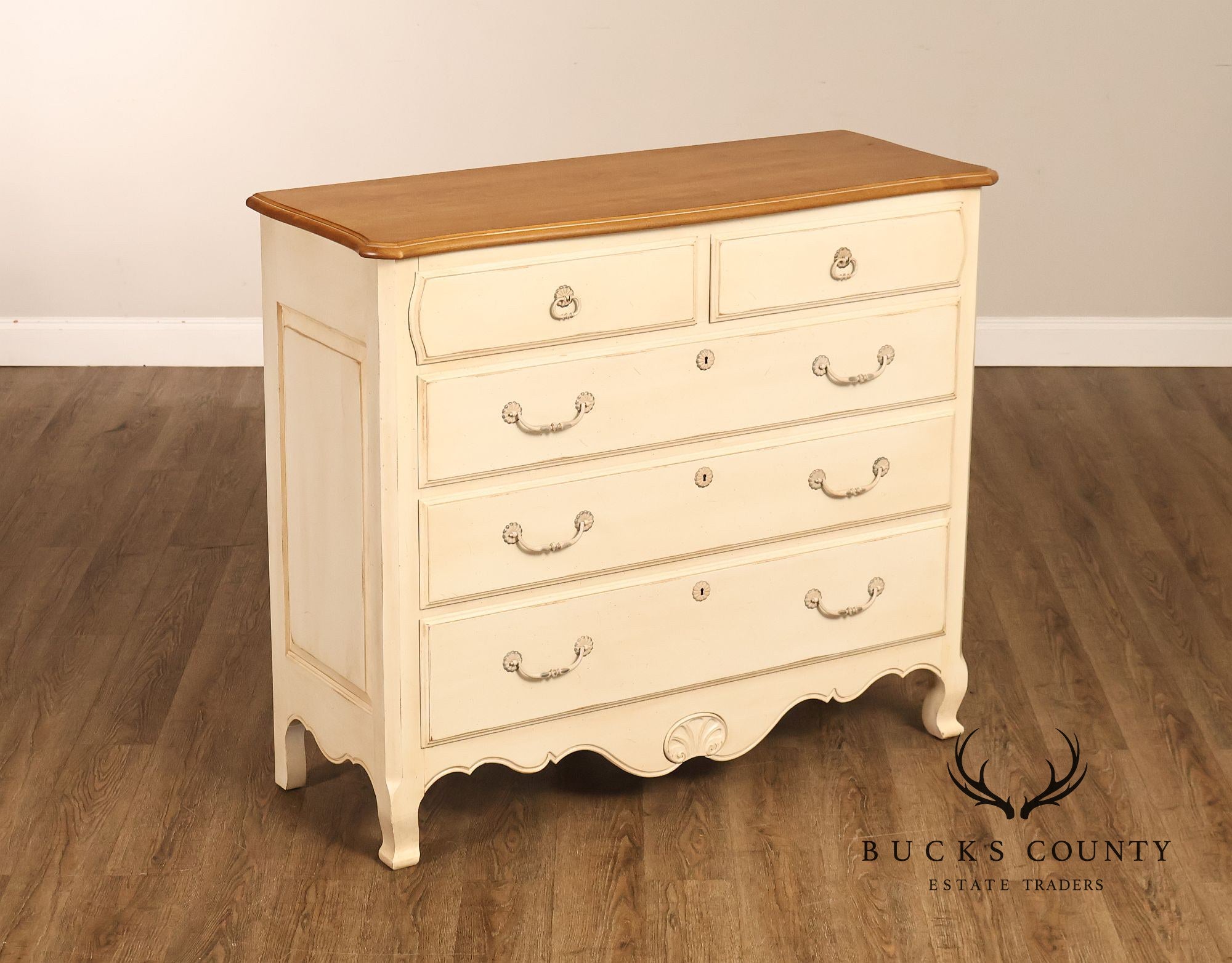 Ethan Allen 'Country French' Painted Chest of Drawers