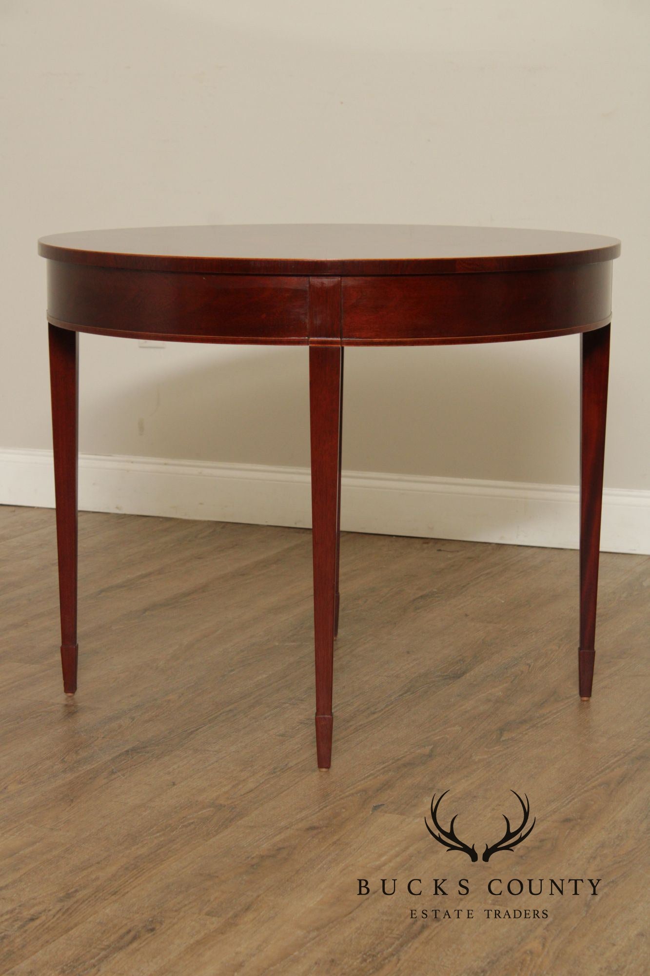 Baker Federal Style Inlaid Mahogany Center Table