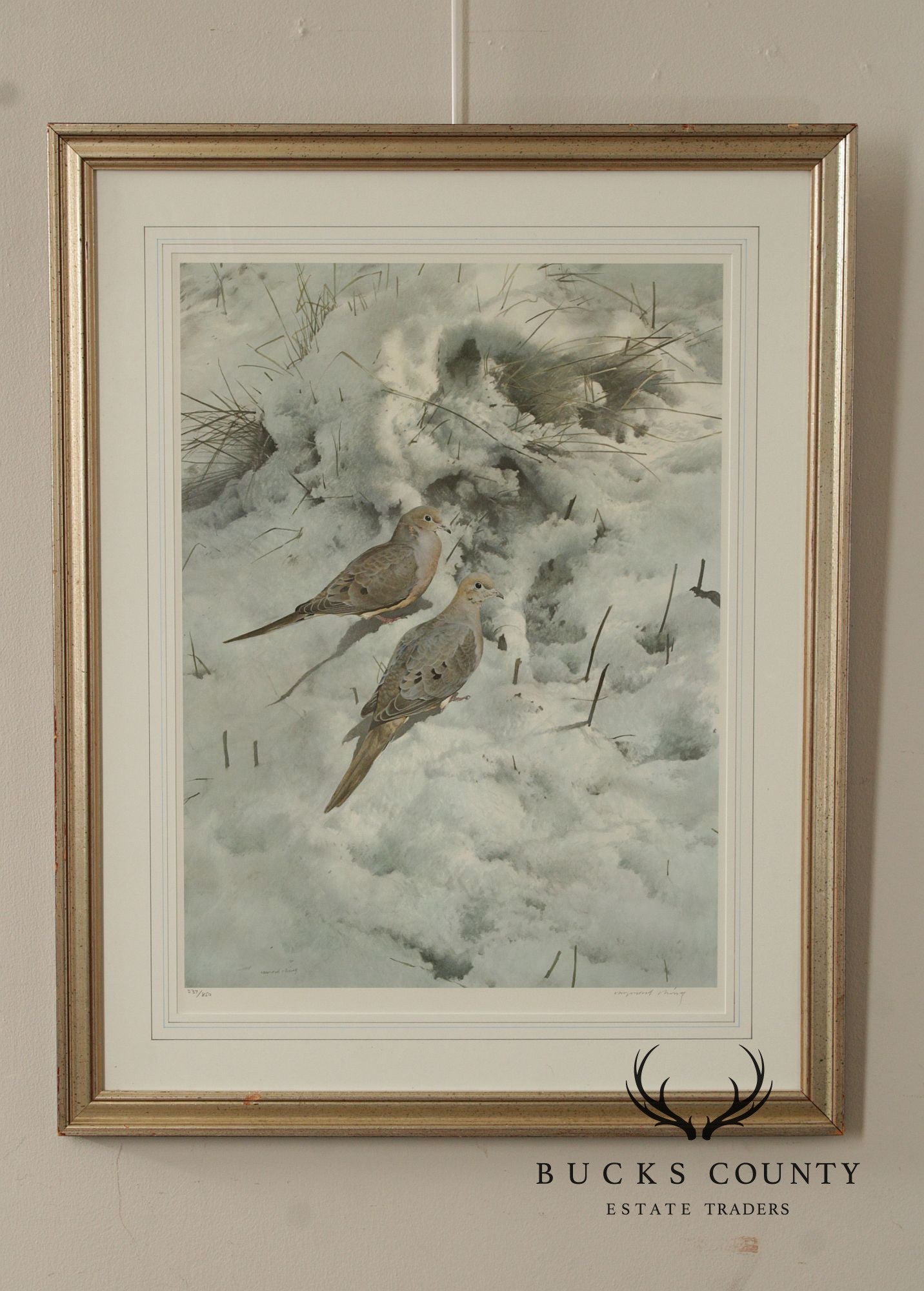 Raymond Harris-Ching Limited Edition Print, 'Mourning Doves'