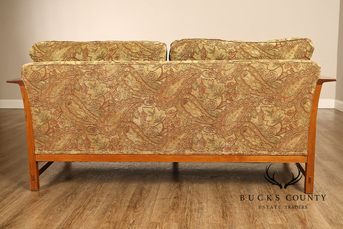 Stickley Mission Collection Oak Sofa With Loose Cushions