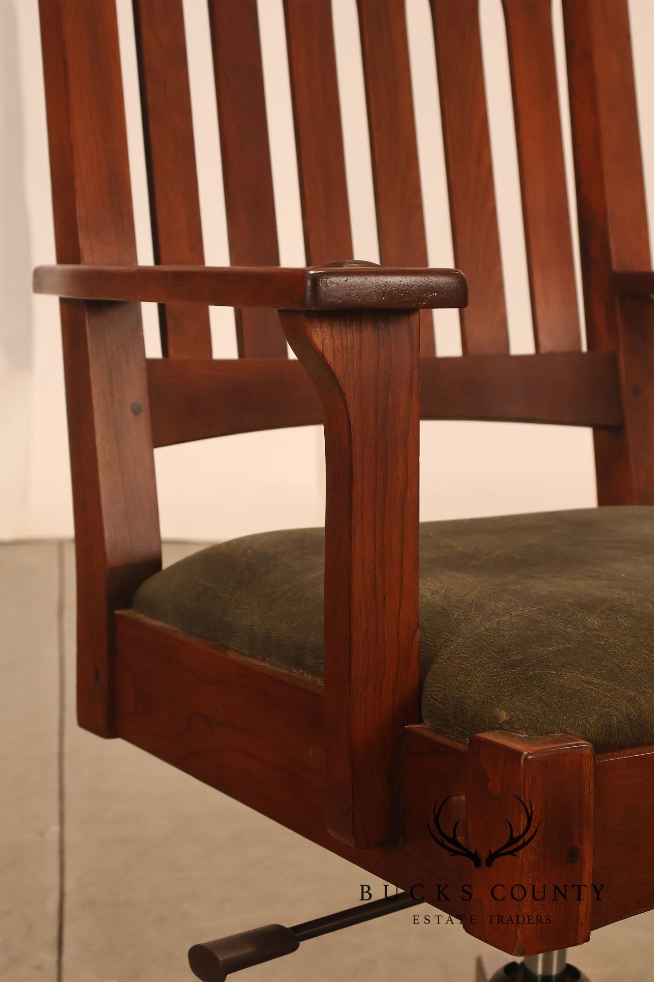 Stickley Mission Collection Cherry Swivel Office Chair