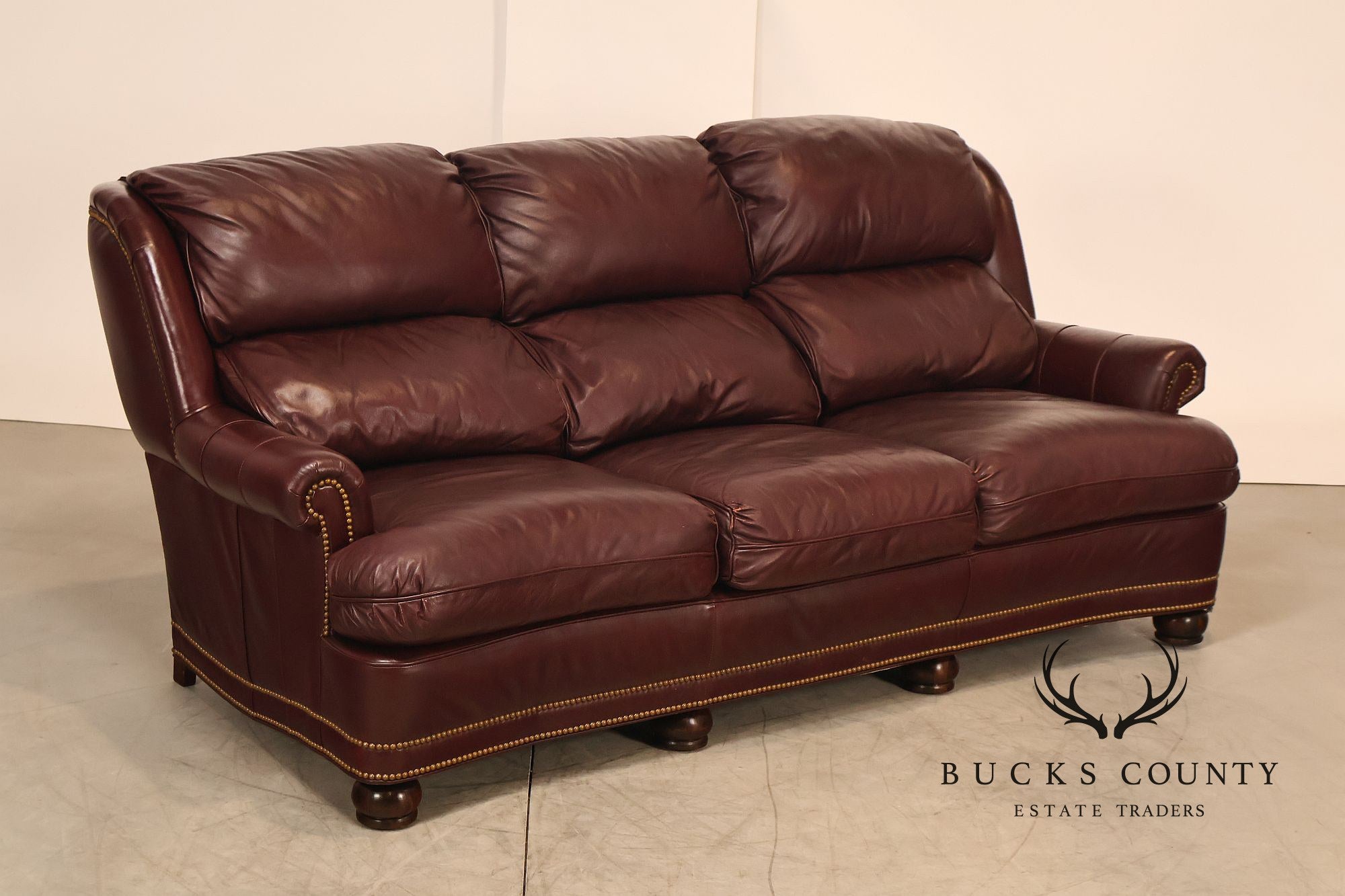 Hancock & Moore Austin High Back Leather Sofa