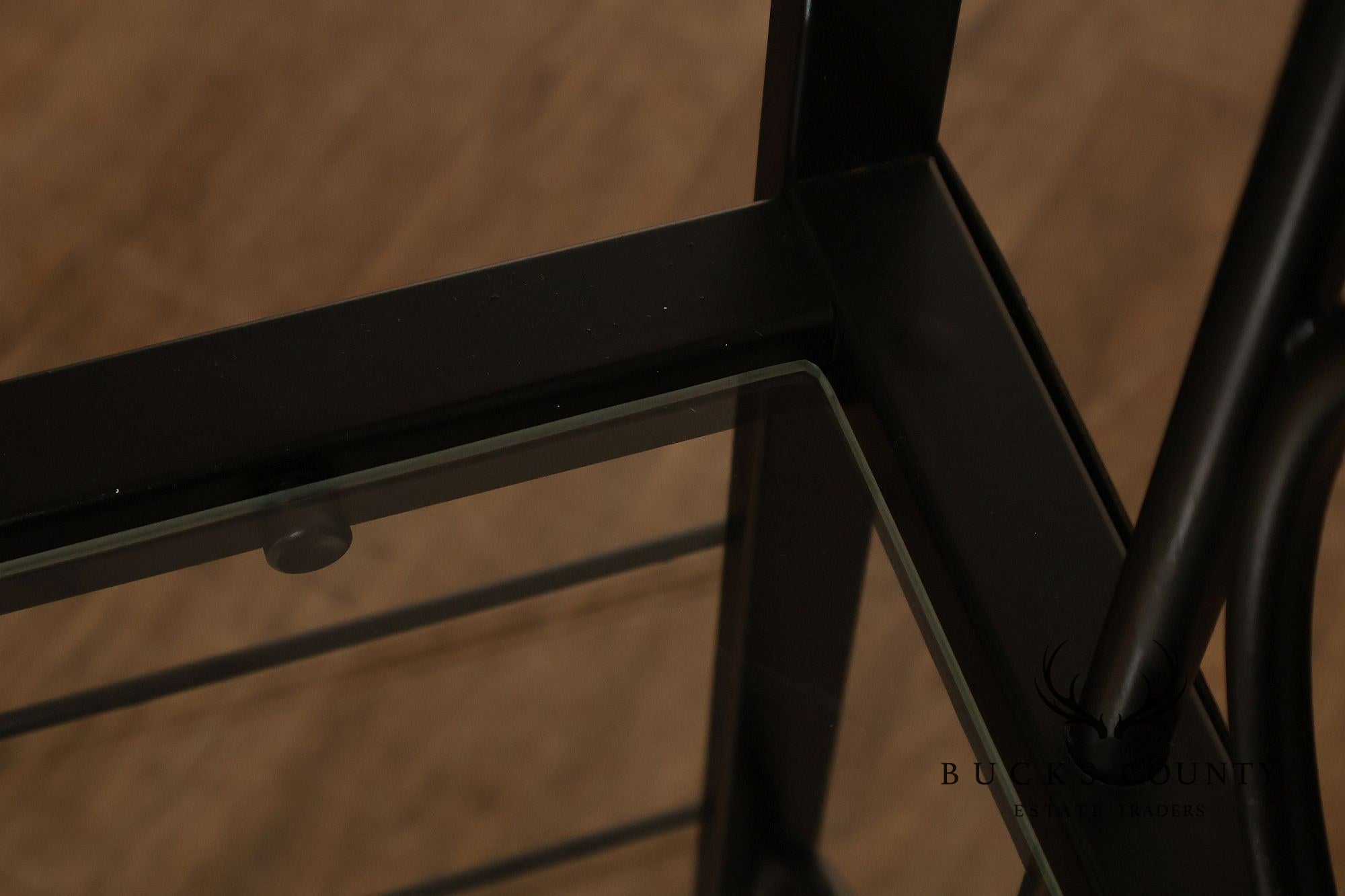Morecraft French Country Style Wrought Iron And Glass Étagère