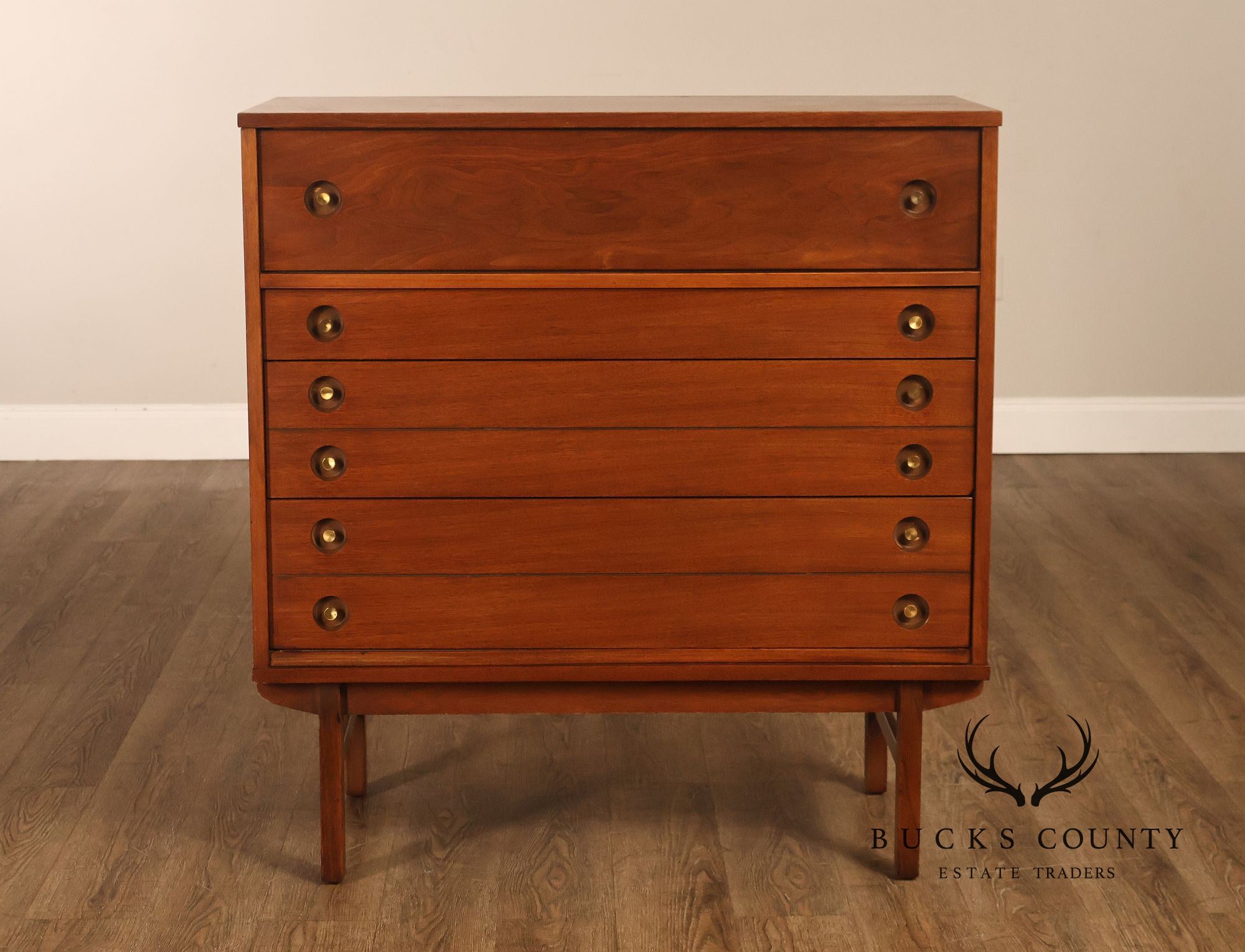 Mid Century Modern Walnut Chest of Drawers