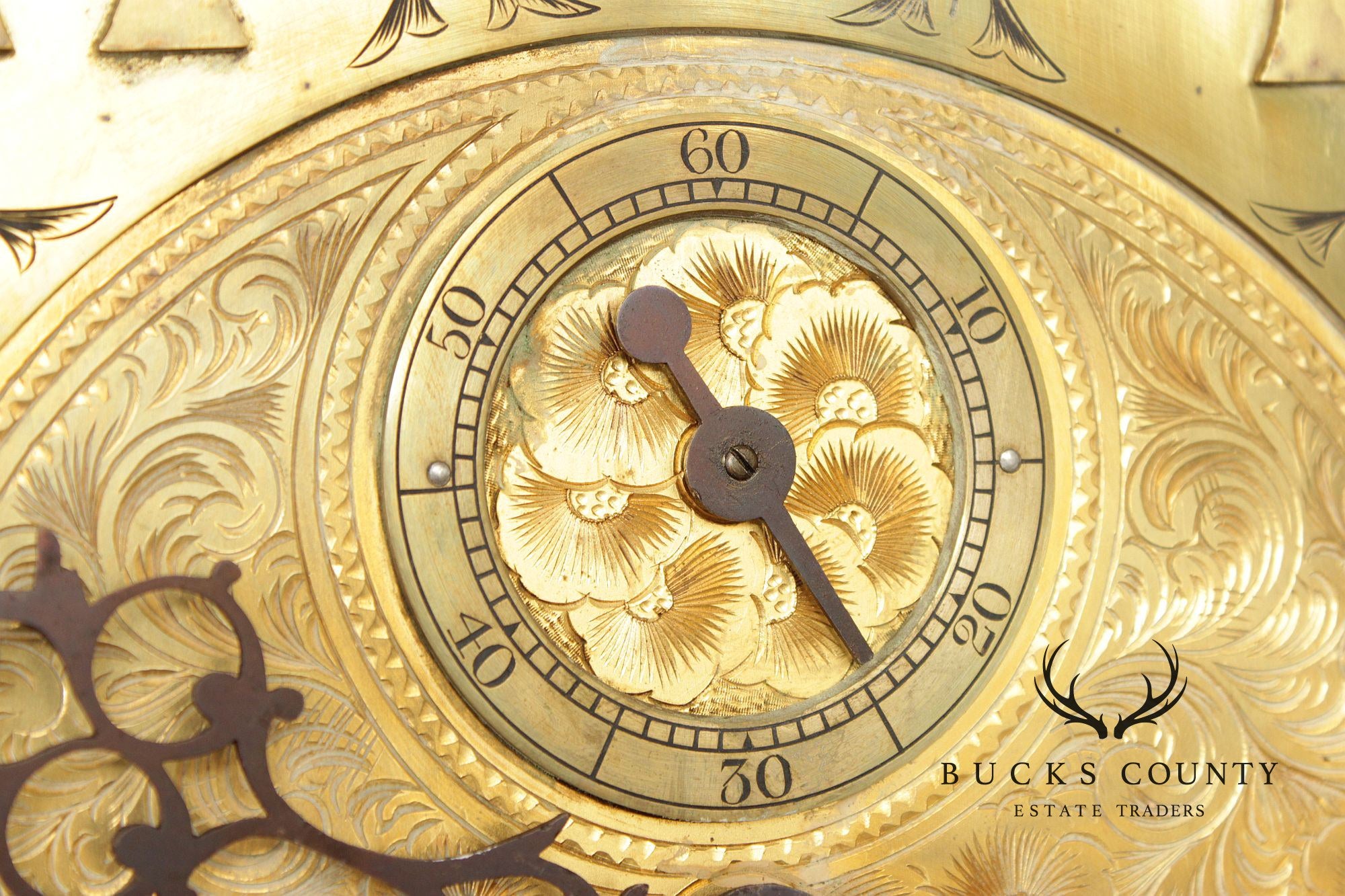 Elliot Of London Antique Victorian Style Carved Mahogany Grandfather Clock