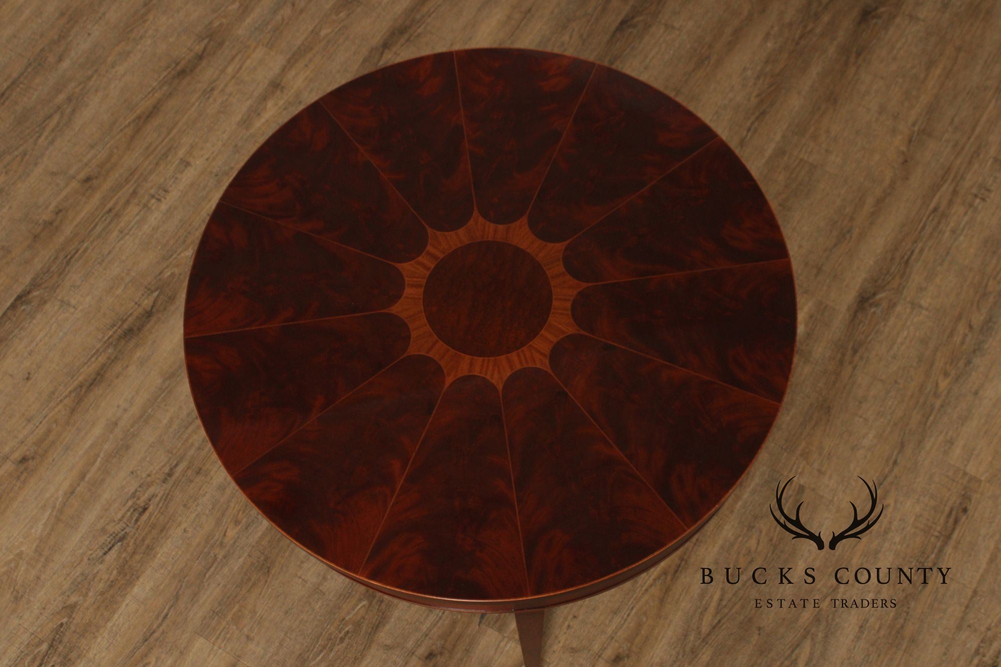 Baker Federal Style Inlaid Mahogany Center Table