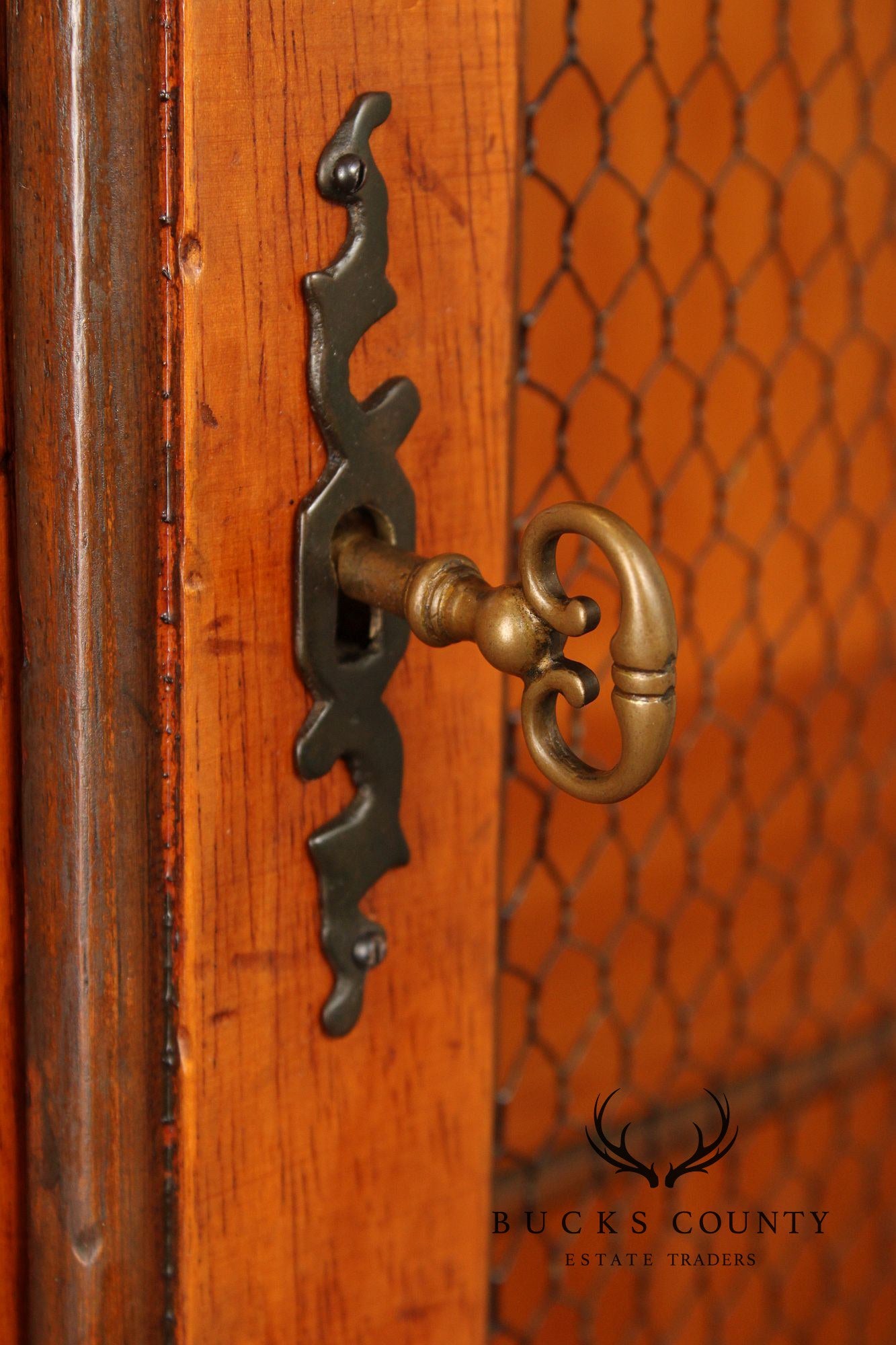 Italian Provincial Style Secretary Bookcase