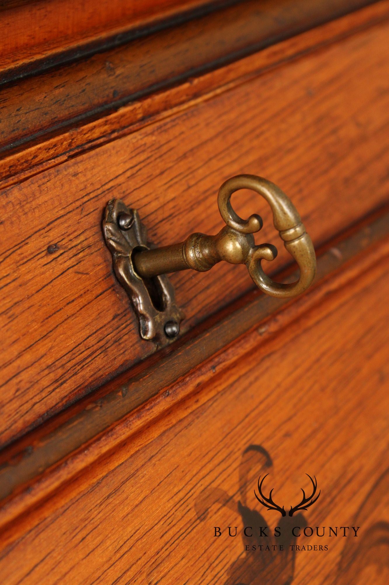 Italian Provincial Style Secretary Bookcase