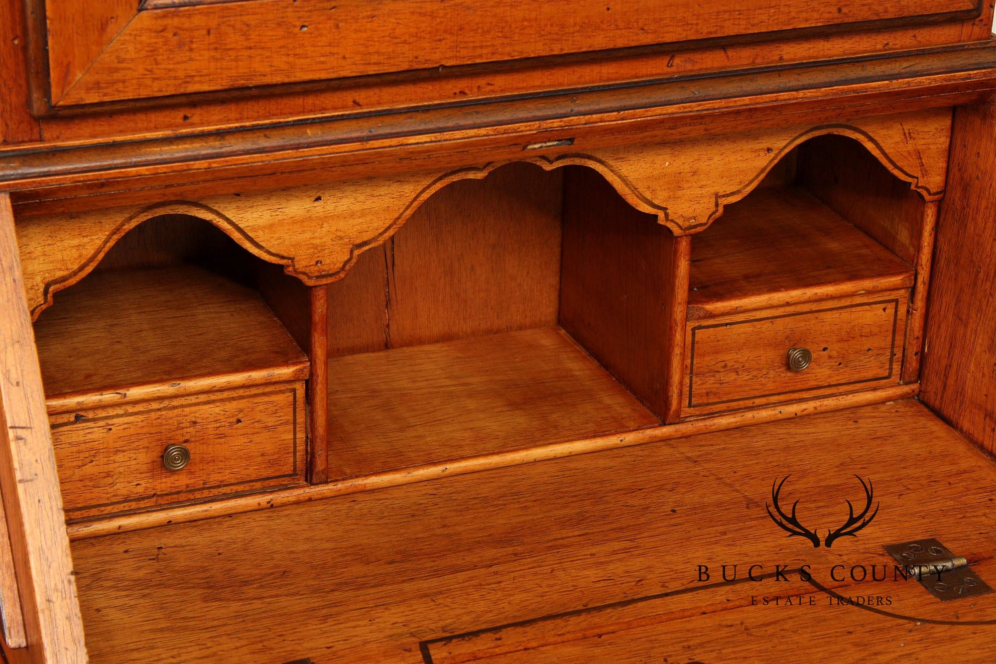 Italian Provincial Style Secretary Bookcase
