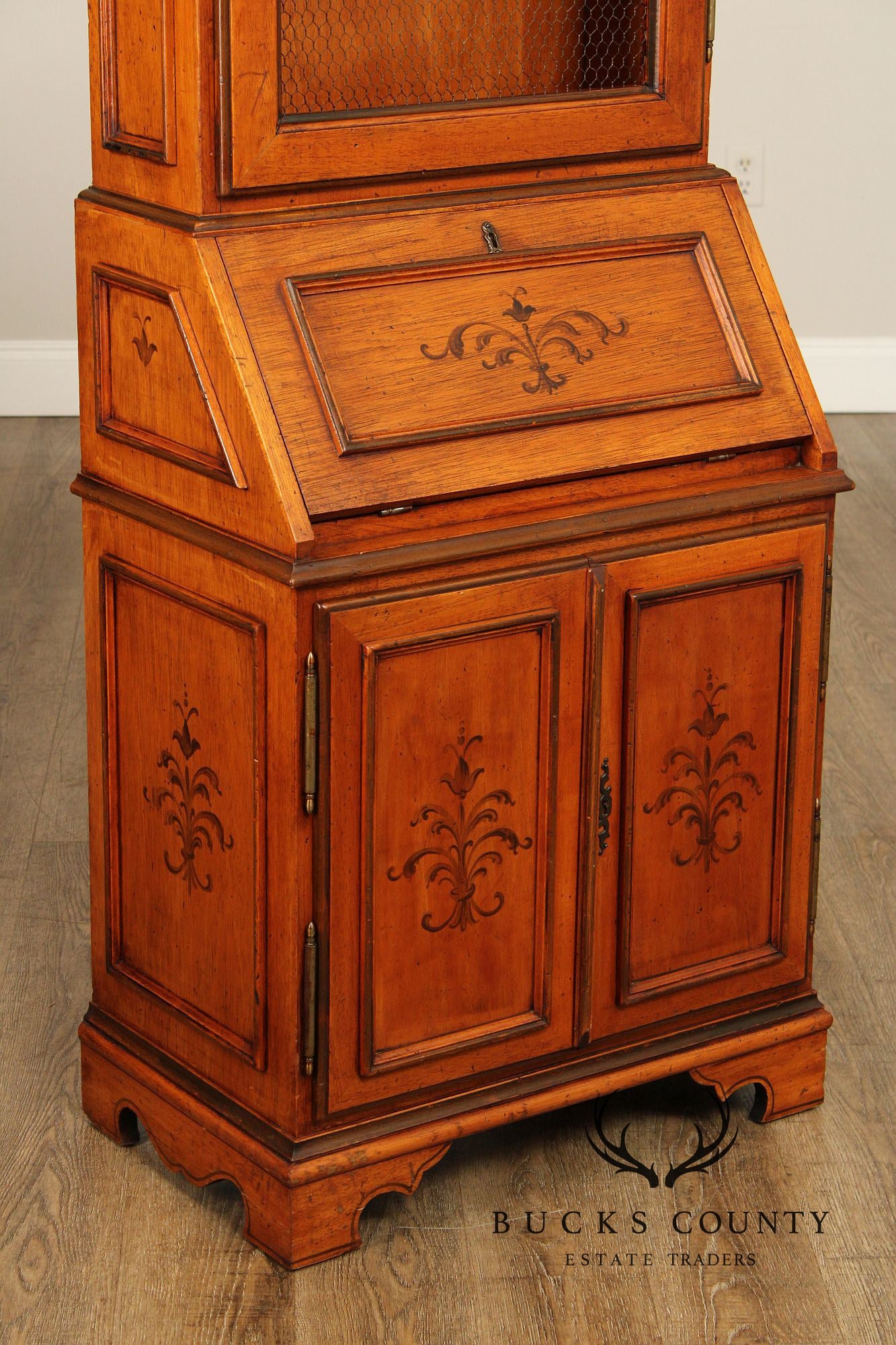Italian Provincial Style Secretary Bookcase
