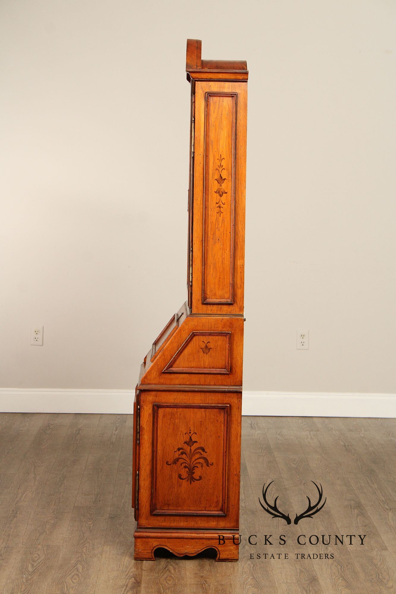 Italian Provincial Style Secretary Bookcase