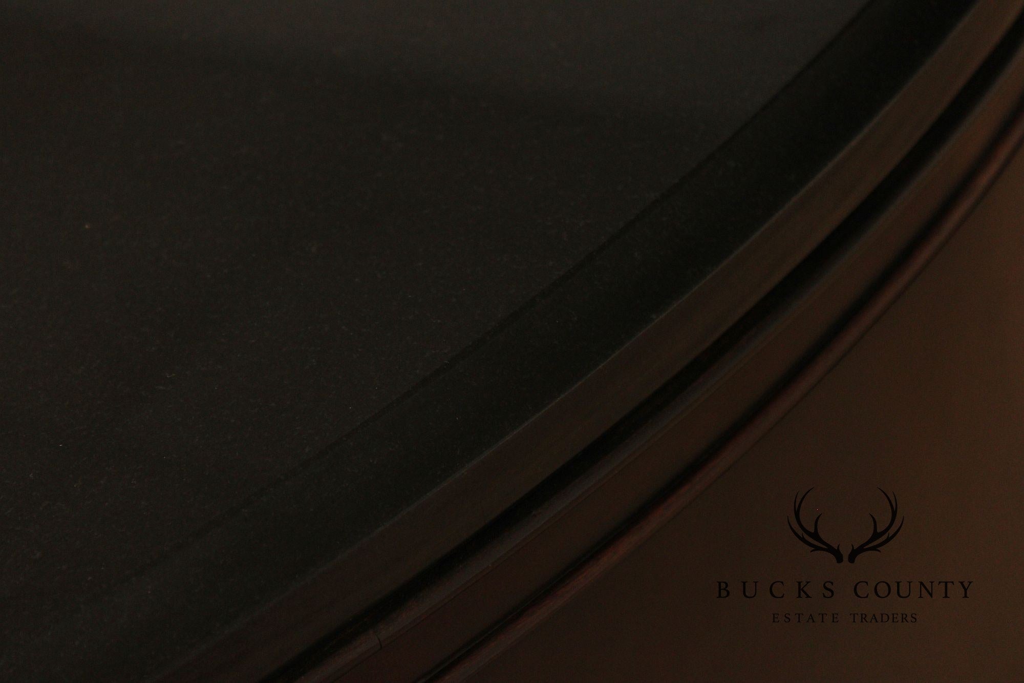 Thomasville Art Deco Style Bogart Collection Granite Top Demilune Sideboard