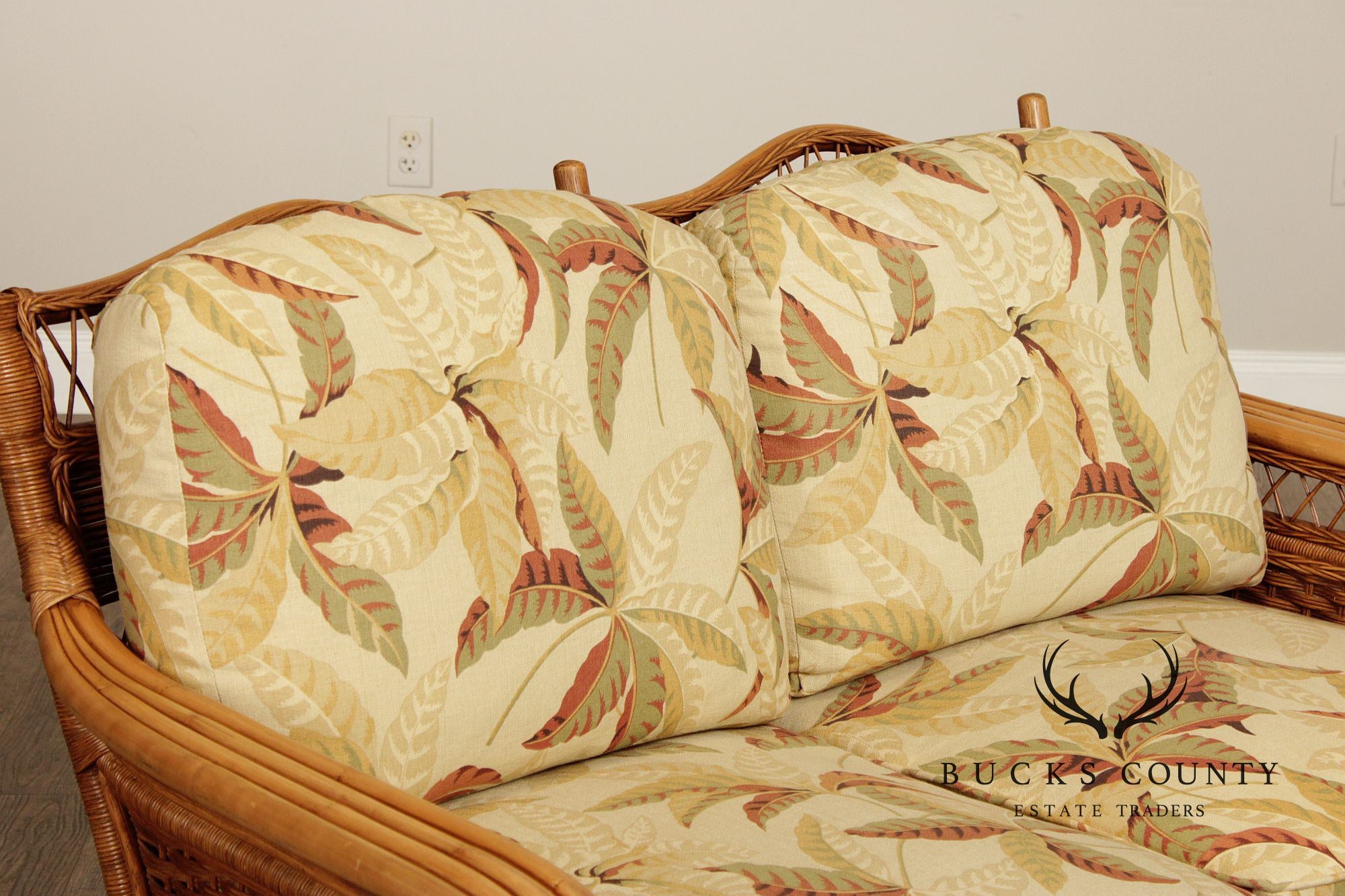 Braxton Culler Rattan and Wicker Loveseat