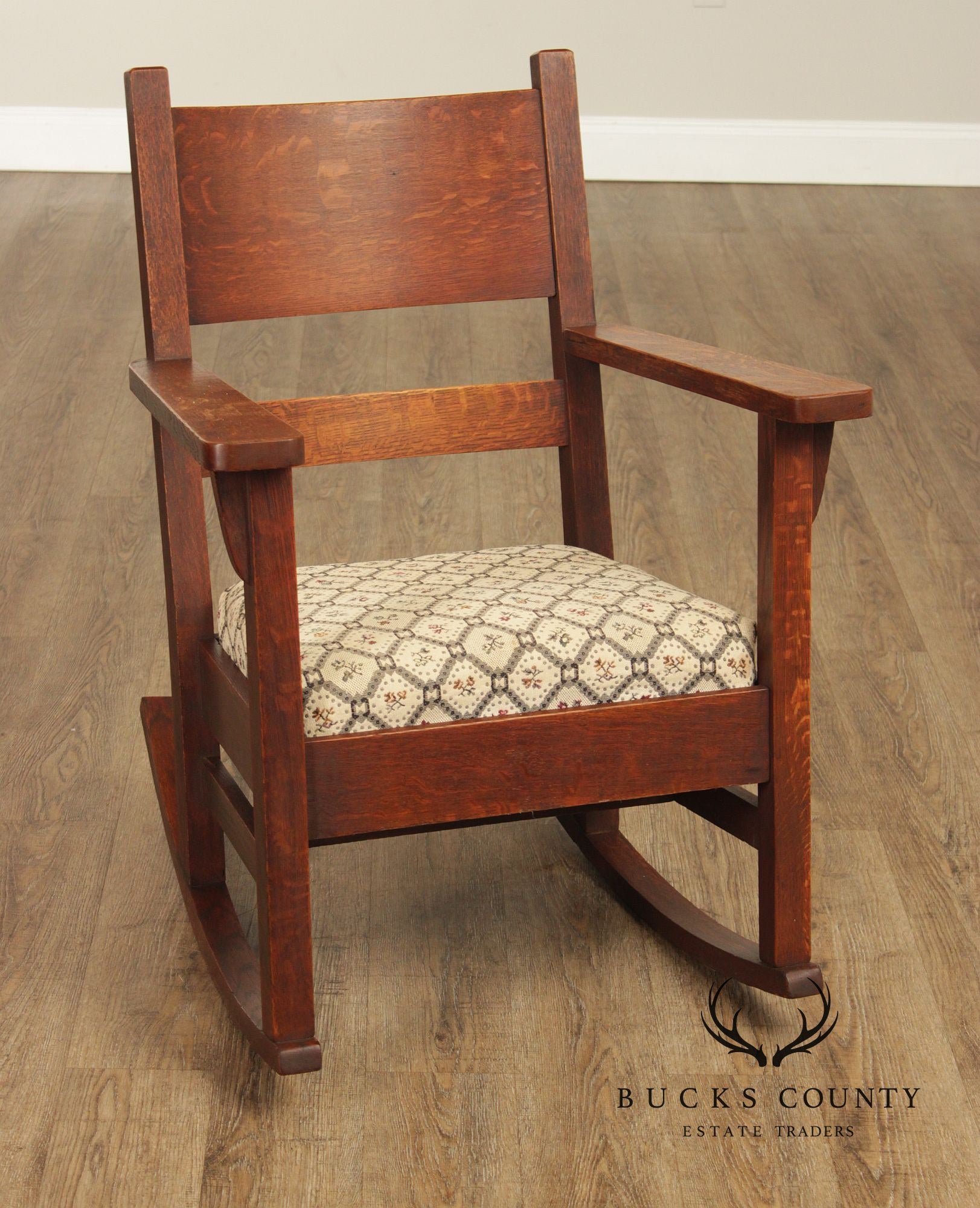 Antique Mission Oak Rocking Chair