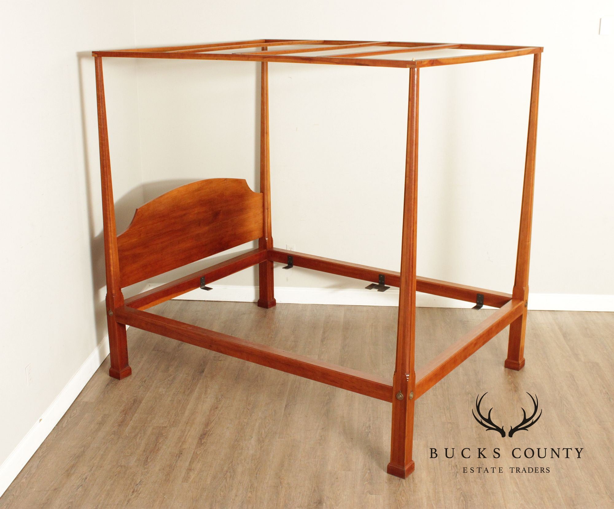 Custom Made American Cherry Four Poster Queen Size Bed