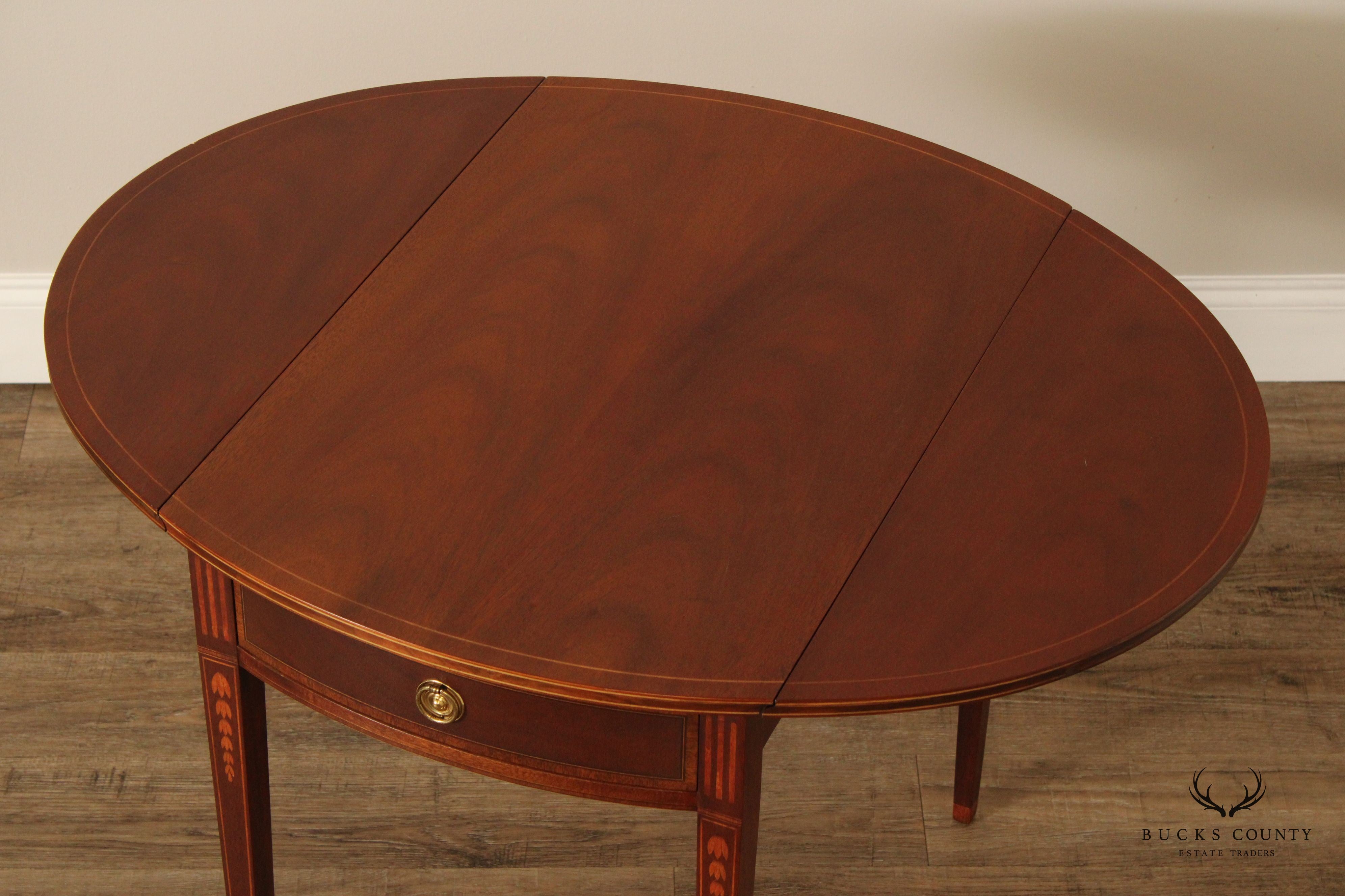 Federal Style Inlaid Mahogany Pembroke Side Table