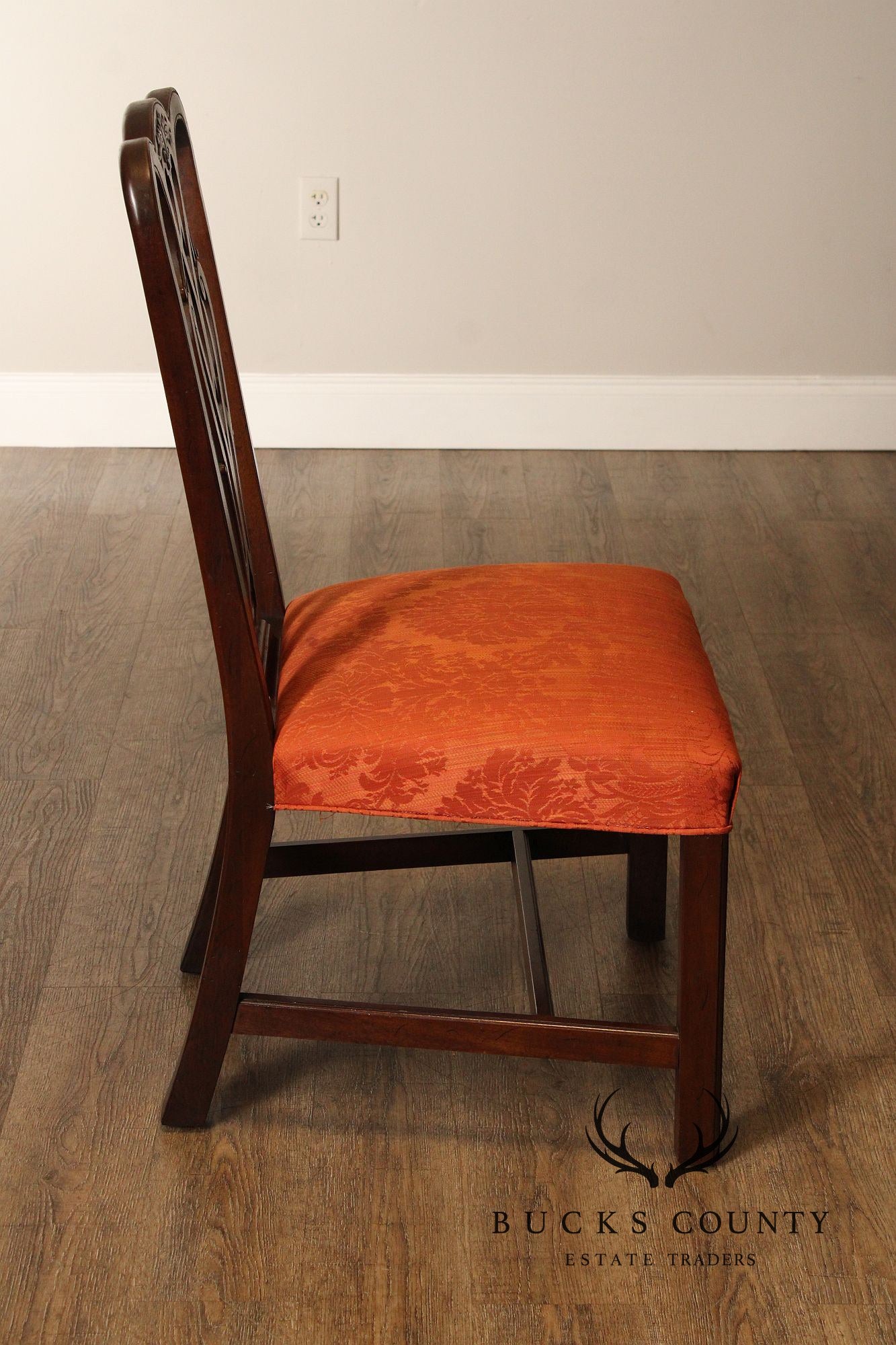 Henredon Chippendale Style Vintage Set of Six Mahogany Dining Chairs
