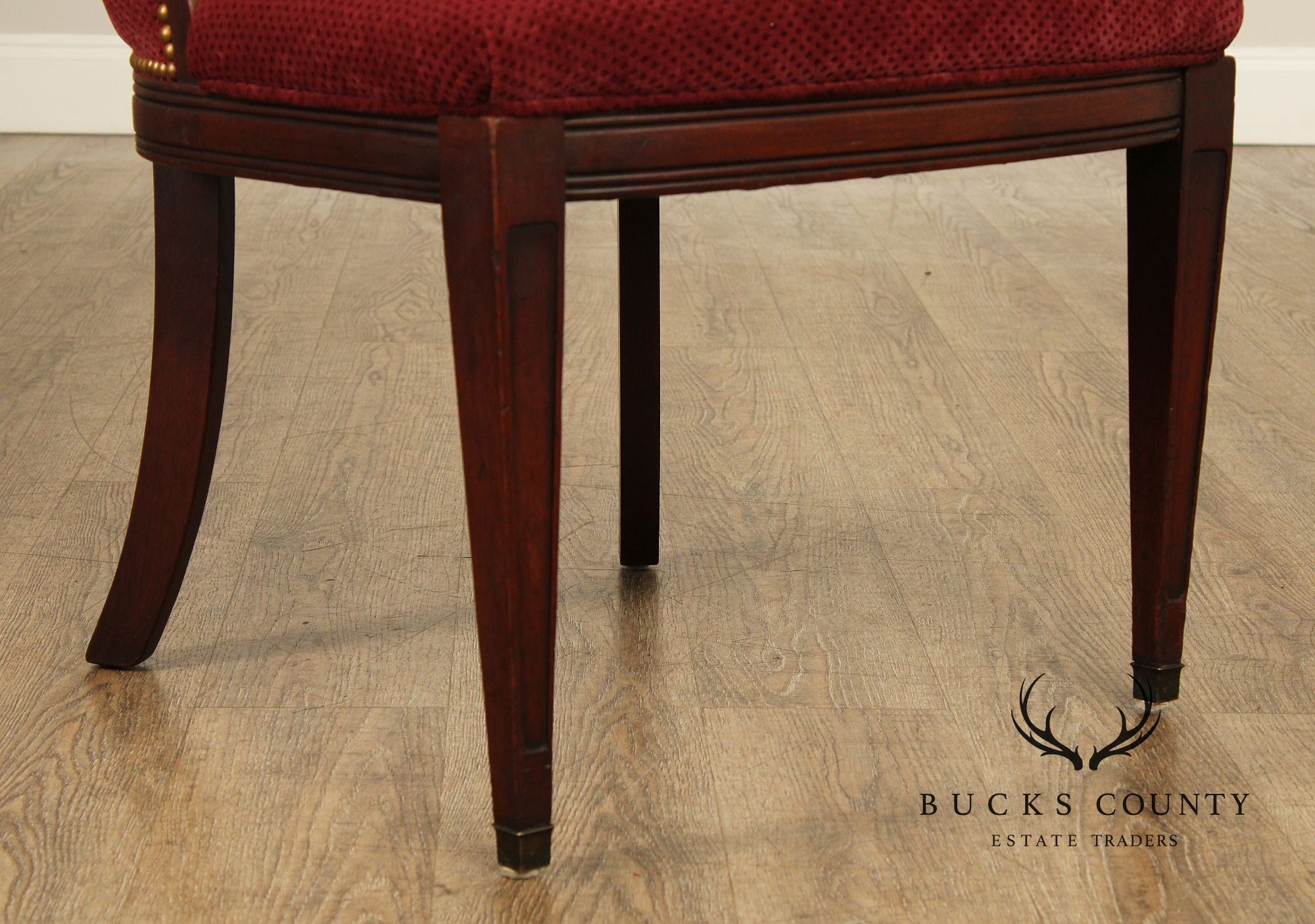 French Empire Mahogany Gondola Side Chair
