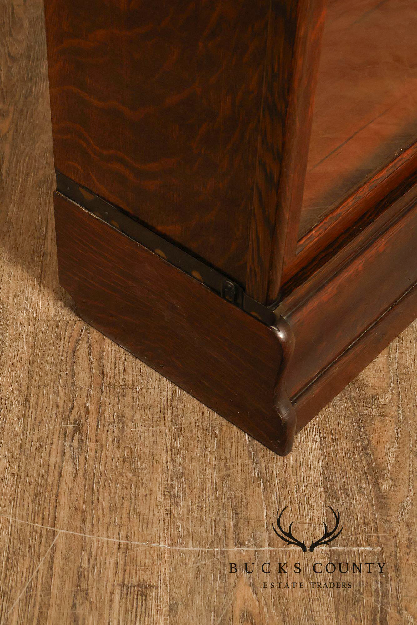 Globe Wernicke Antique Oak Four-Section Barrister Bookcase