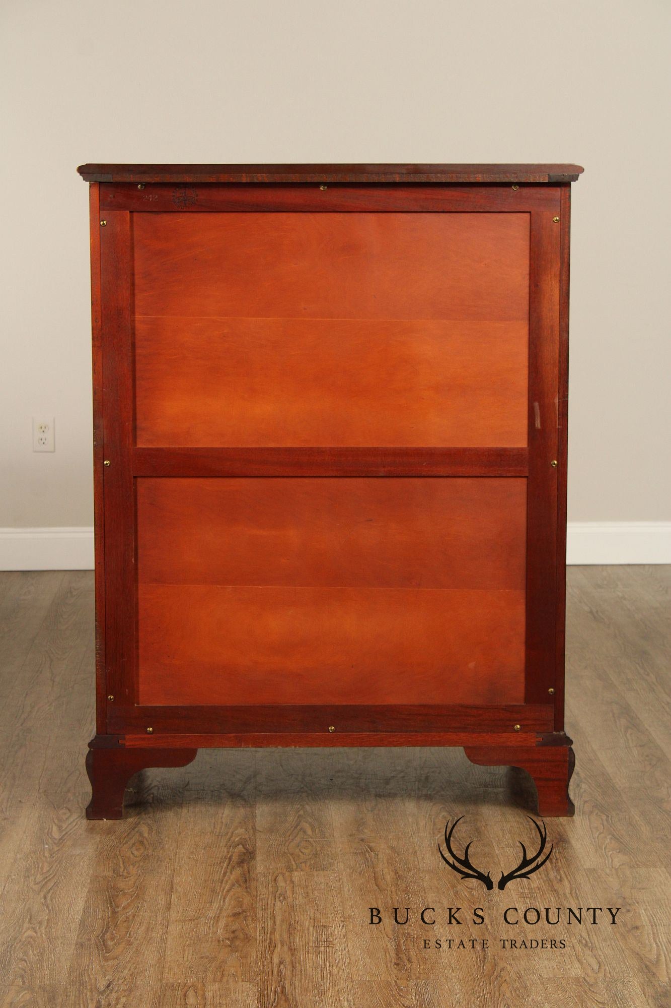 Norris Furniture Chippendale Style Mahogany Tall Chest