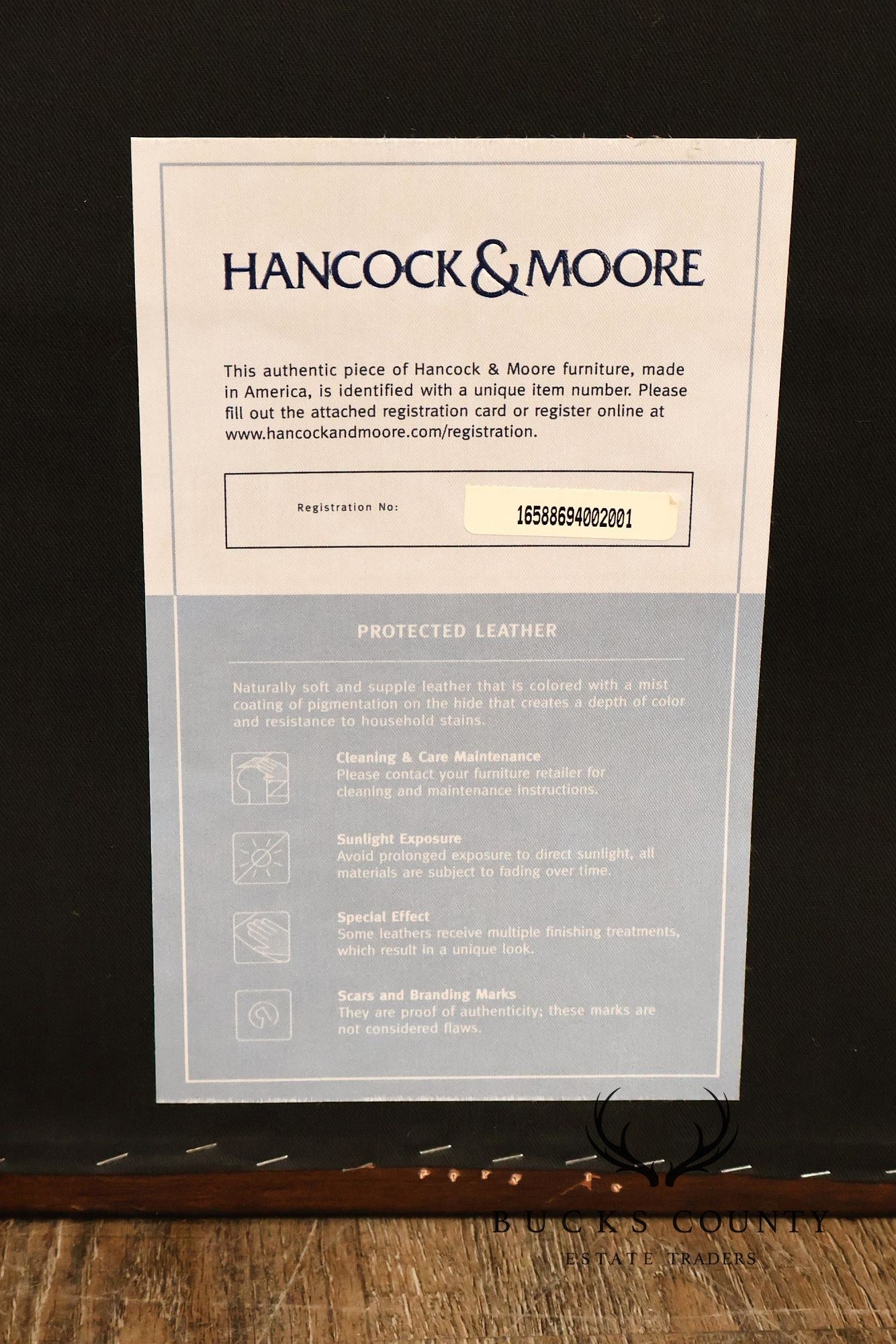 Hancock & Moore Tufted Leather 'Robinson' Cocktail Ottoman