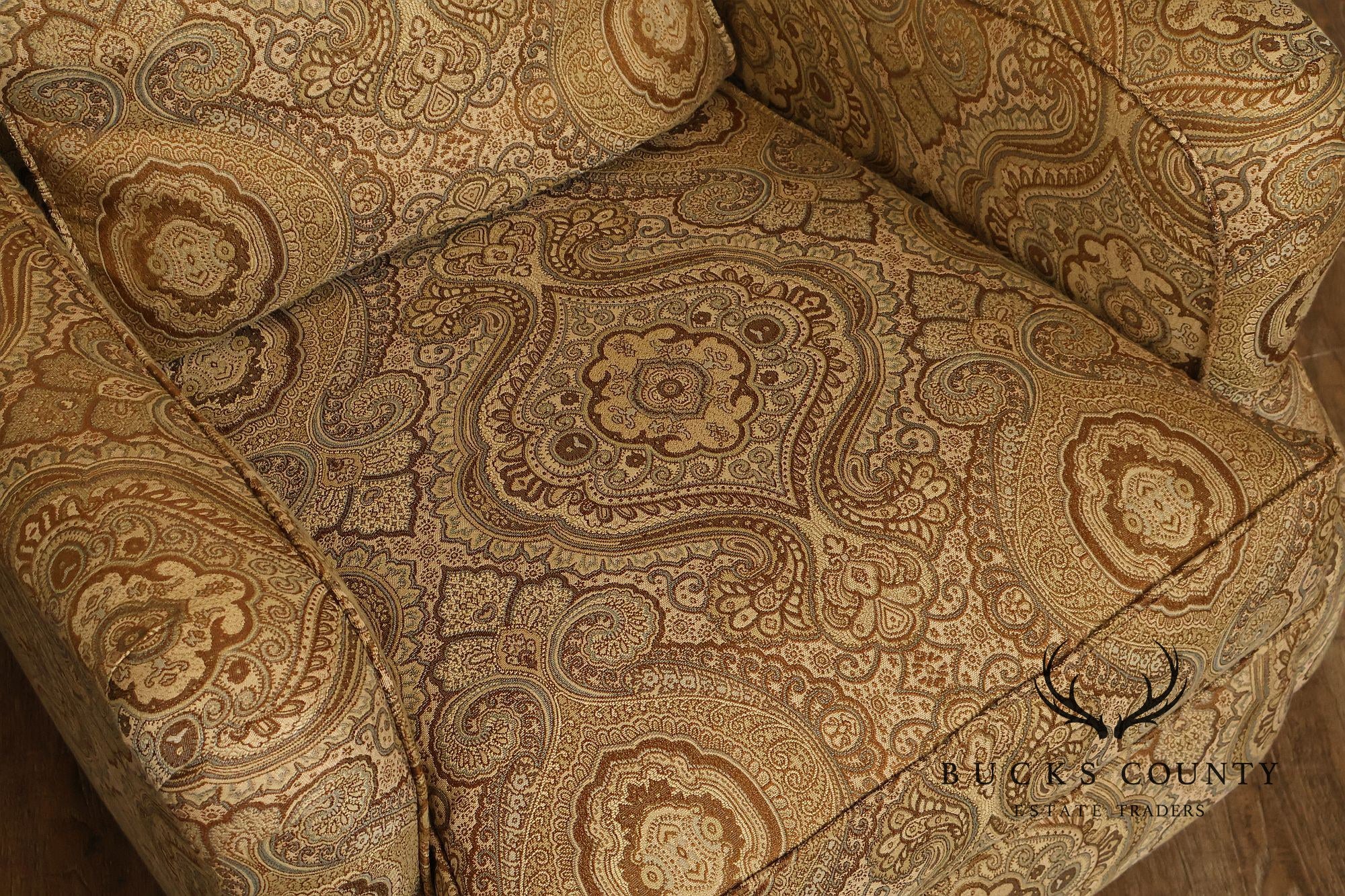 Bassett Traditional Style Upholstered Lounge Chair