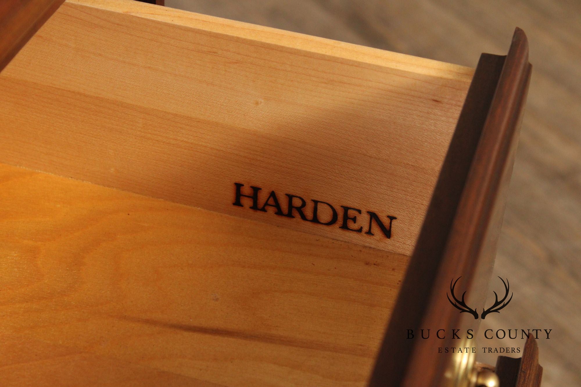 Harden Traditional Style Pair Of Cherry Lighted Display Bookcases