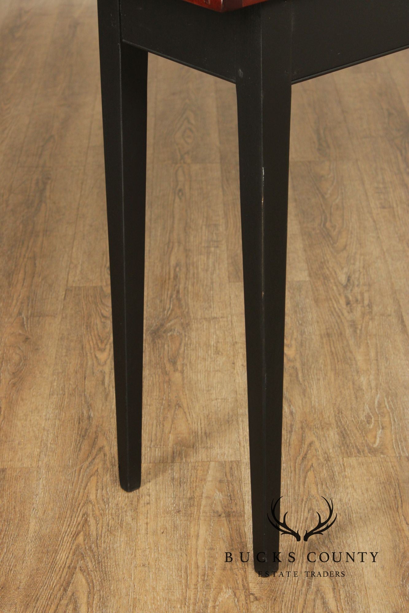 Shaker Style Painted Base Cherry Console Table
