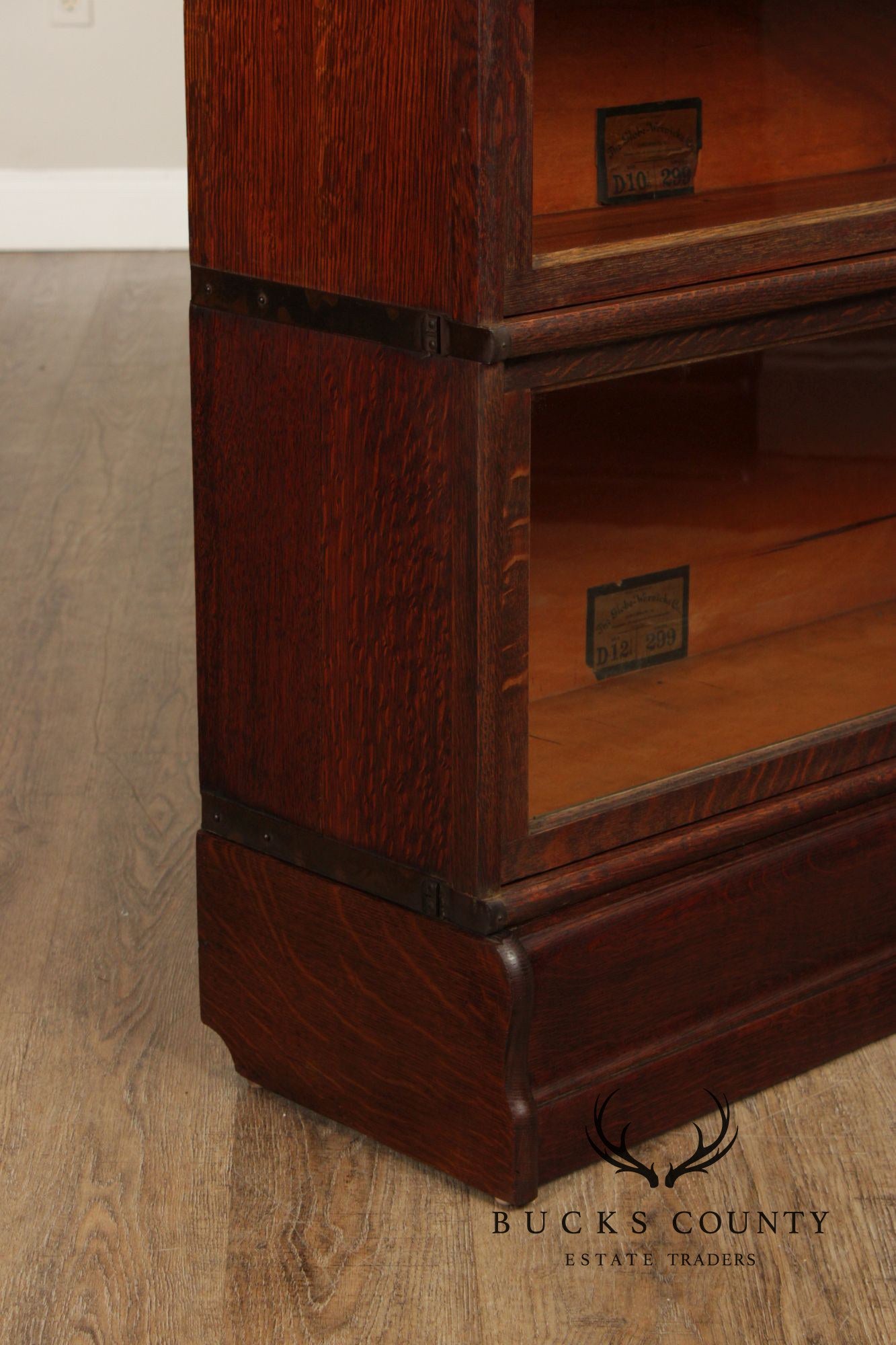 Globe Wernicke Antique Pair Of Stacking Barrister Bookcases