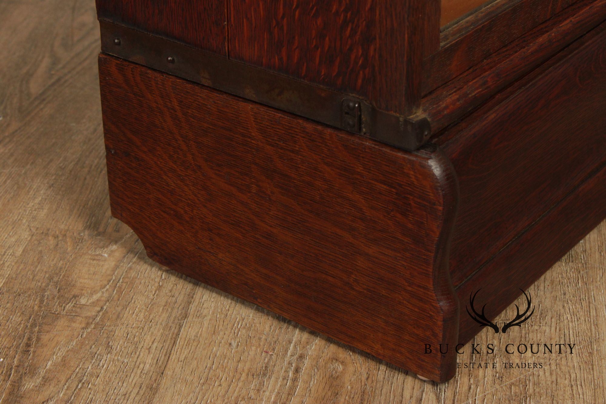 Globe Wernicke Antique Pair Of Stacking Barrister Bookcases