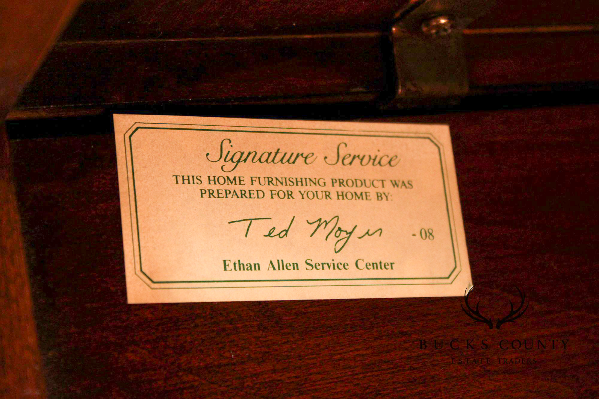 Ethan Allen 'Georgian Court' Cherry Side Cabinet