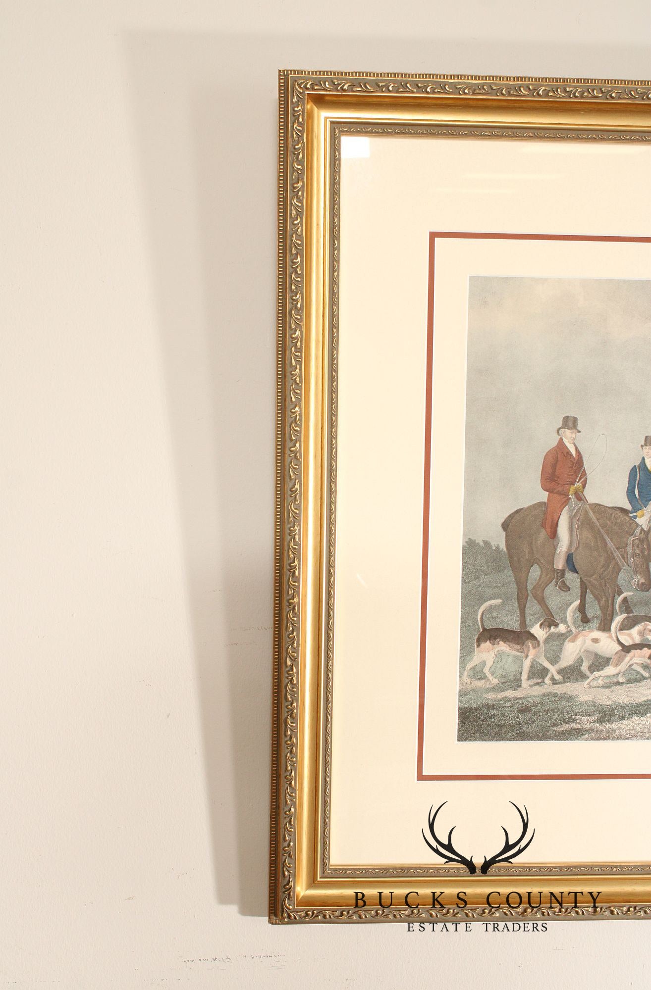 Richard Woodman Framed Engraving, 'The Earl of Derby's Stag Hounds'