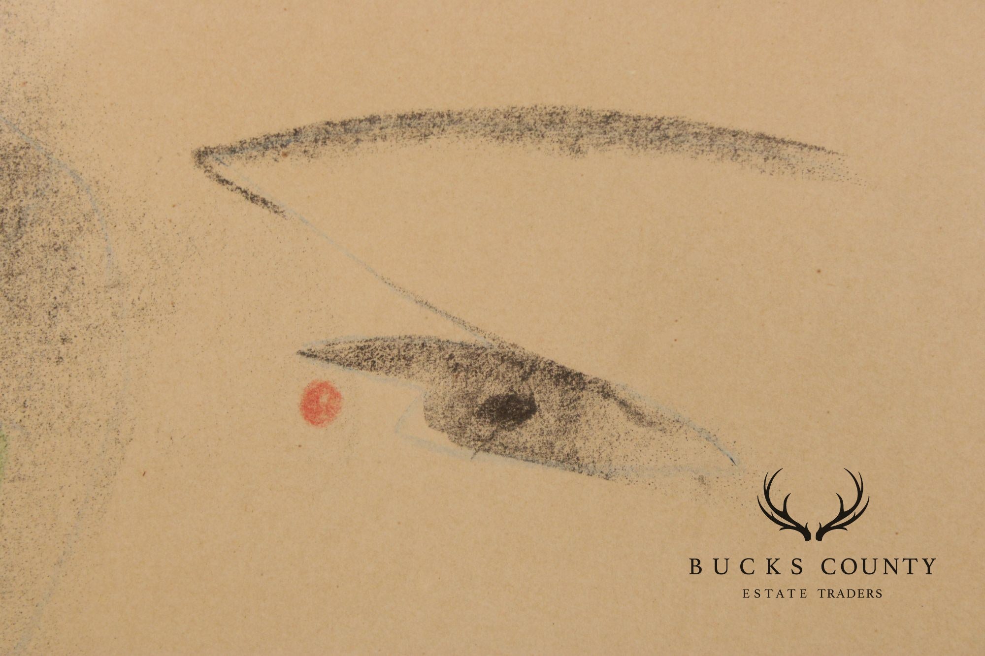 Jean Cocteau Limited Edition Print, 'Two Heads'