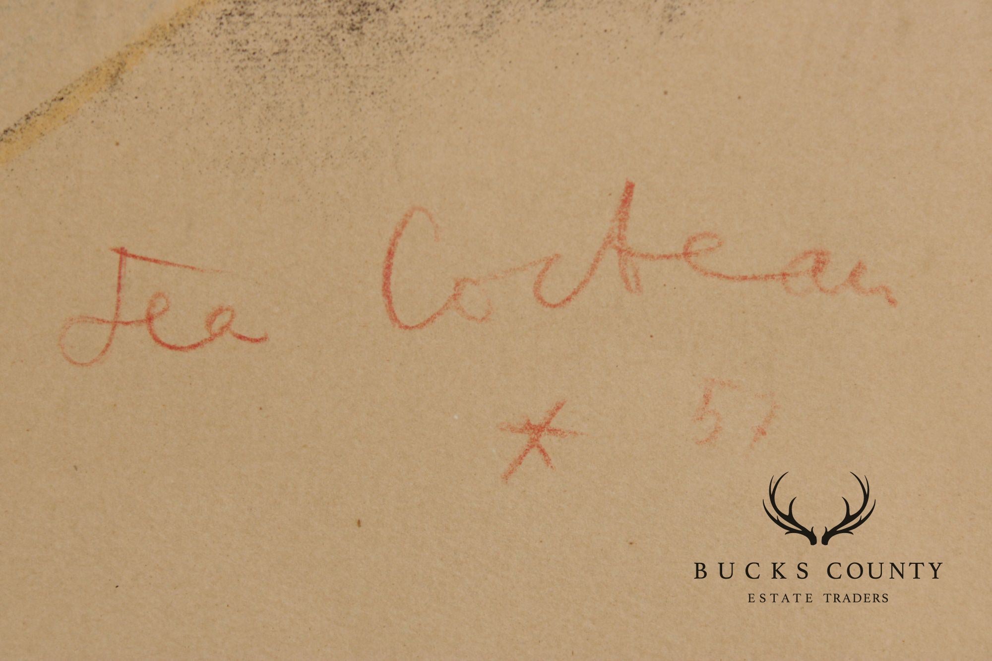 Jean Cocteau Limited Edition Print, 'Two Heads'