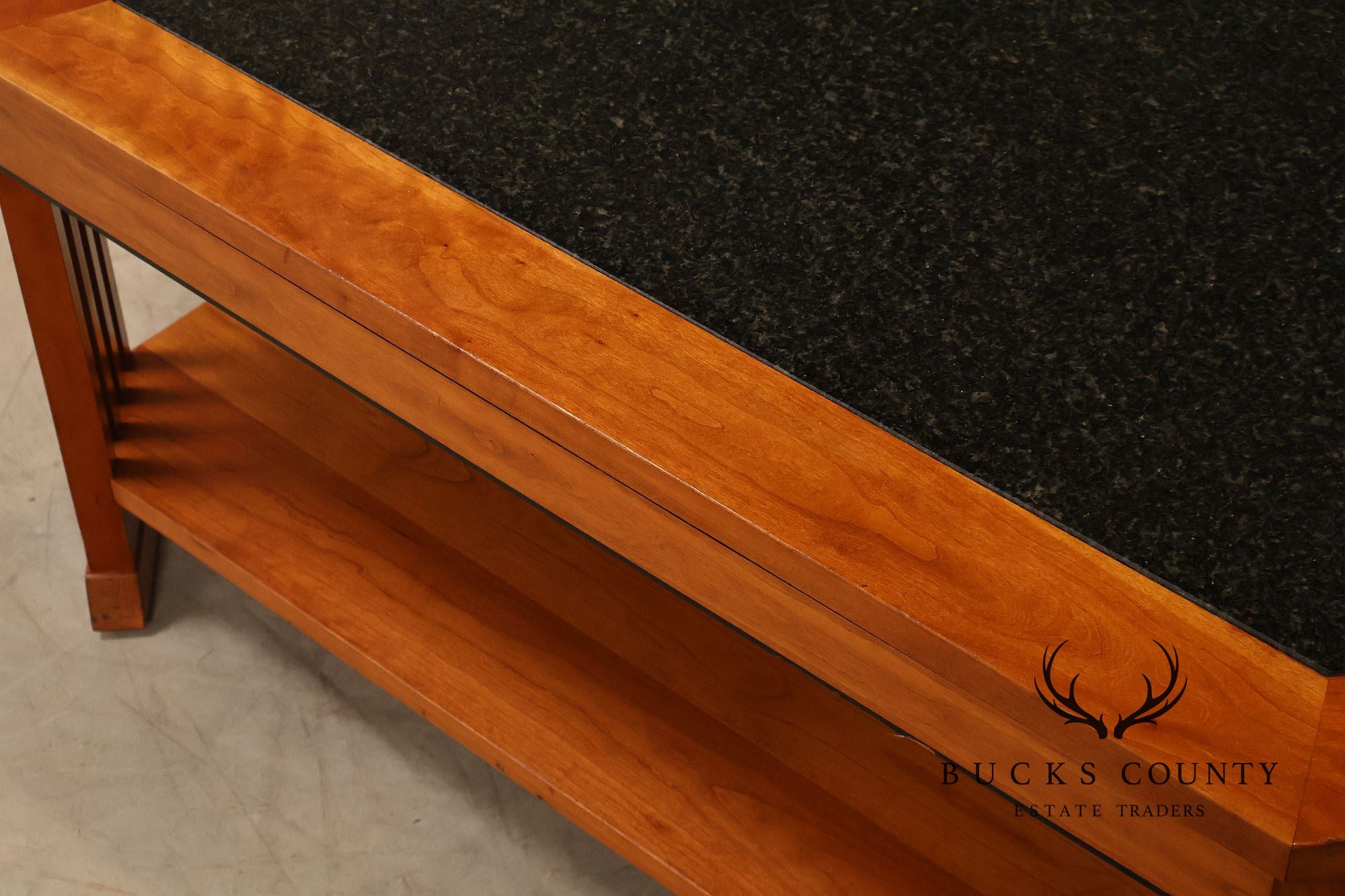 Stickley 21st Century Collection Granite Top Cherry Coffee Table