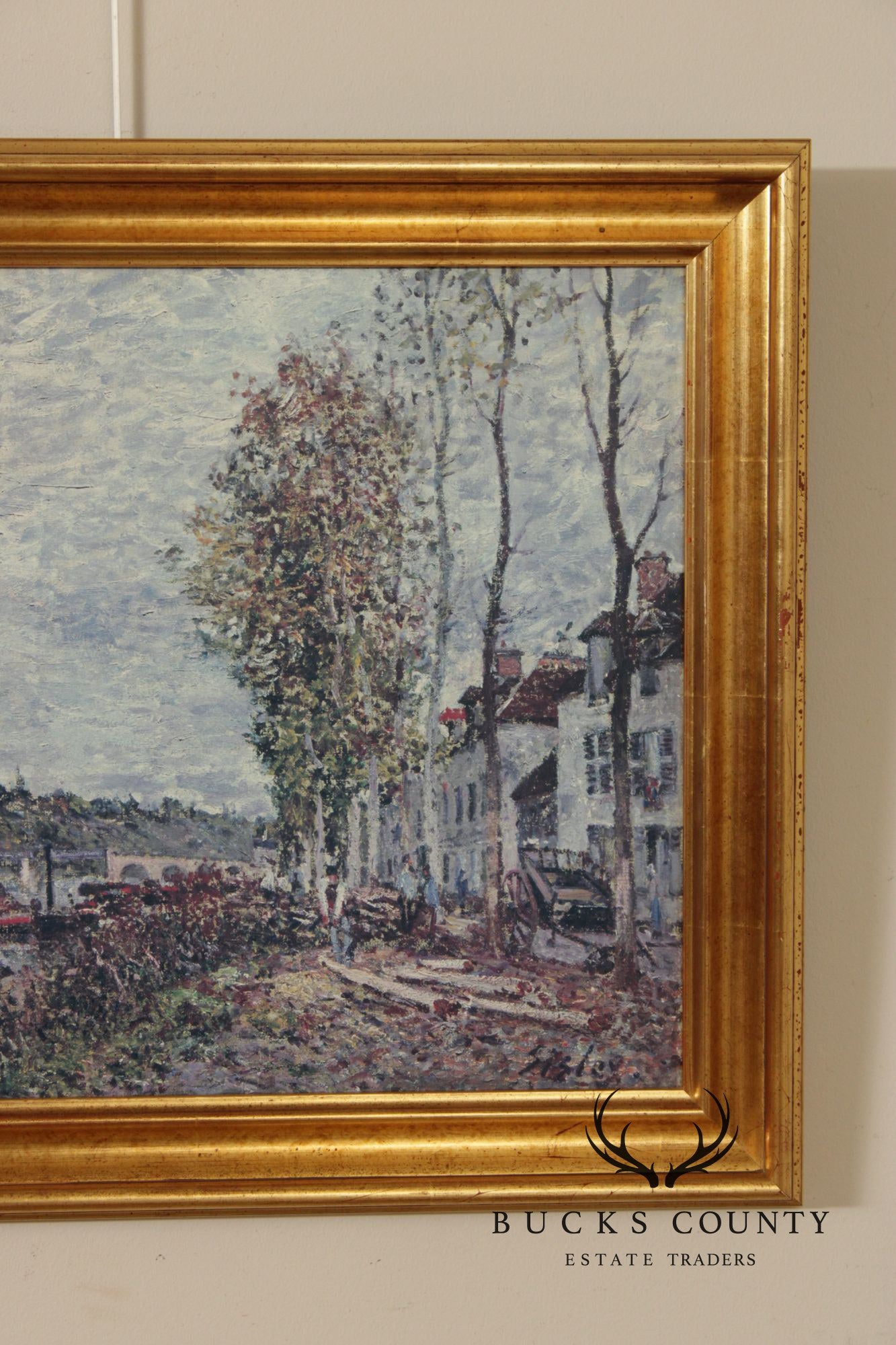 Alfred Sisley Impressionist Print, 'Overcast Day at Saint-Mammès'
