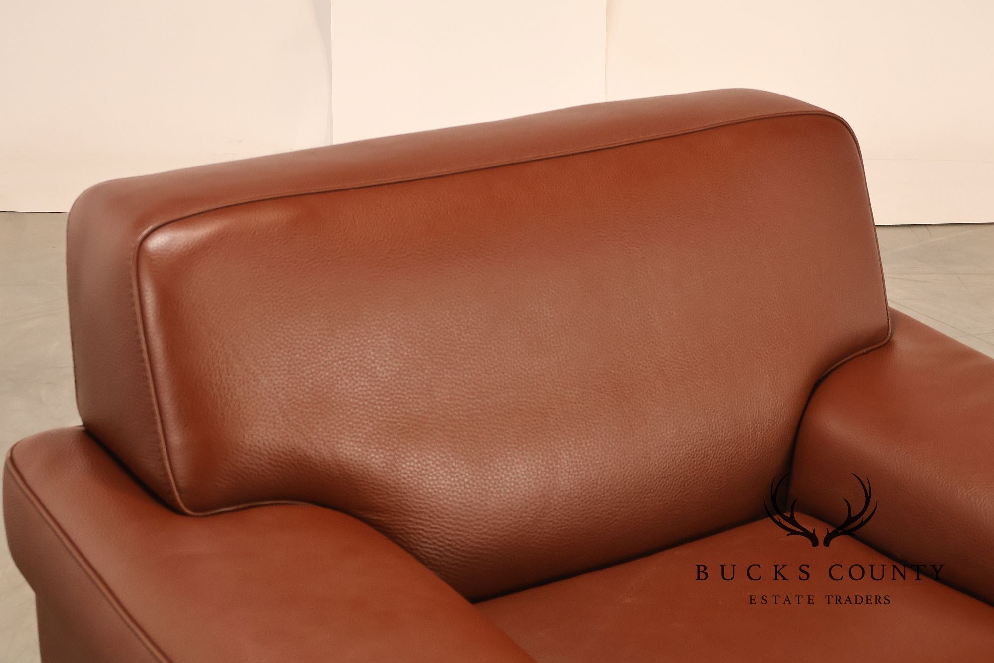 Formenti Pair of Italian Leather Lounge Chairs