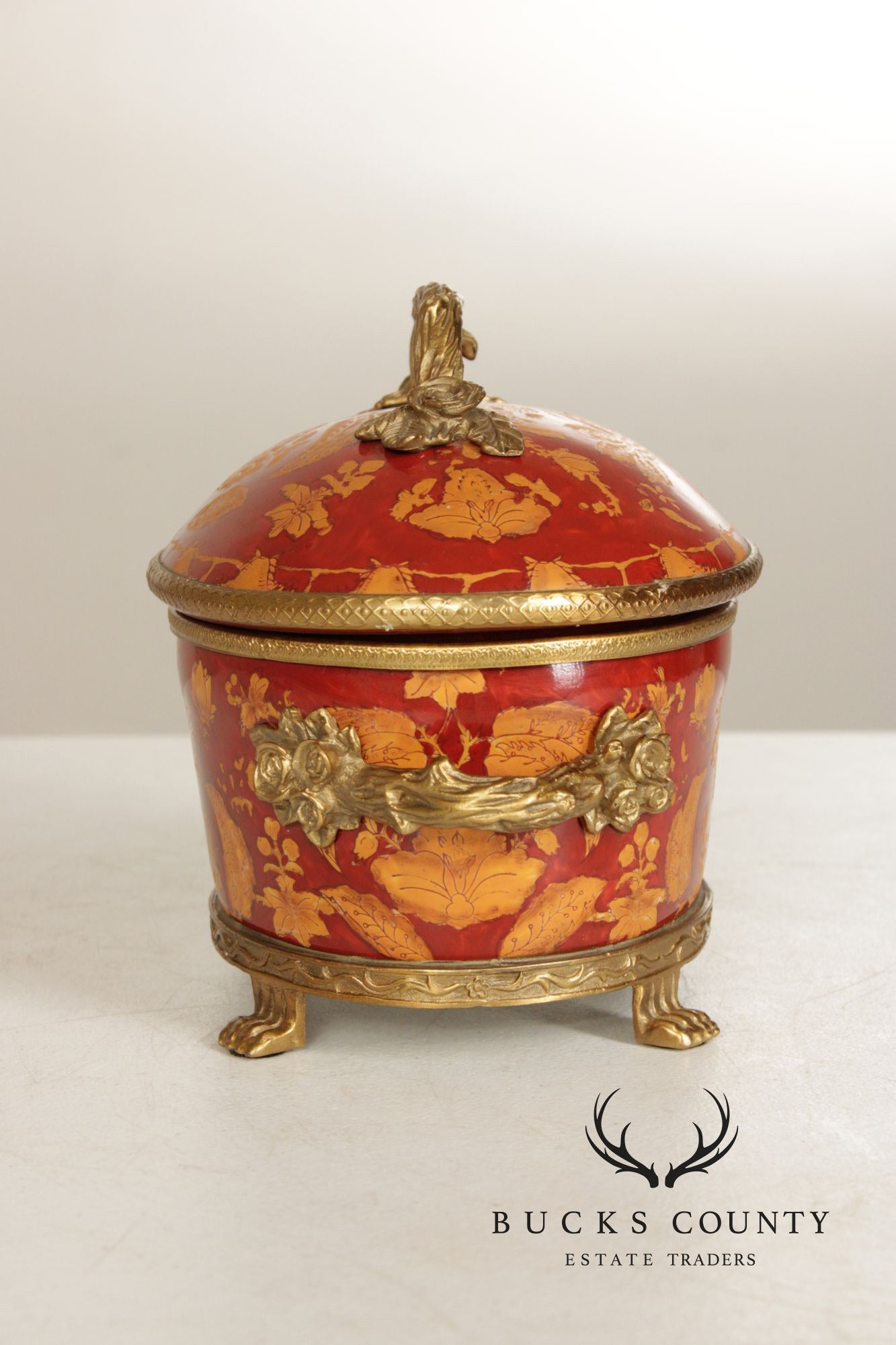 Chinese Export Style Enameled Porcelain Covered Tureen